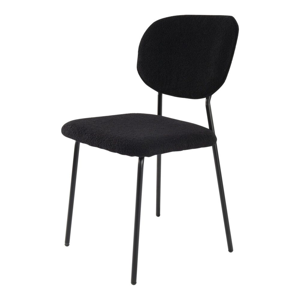 Charcoal Charm Armless Dining Chair Duo - VogueDecor.au