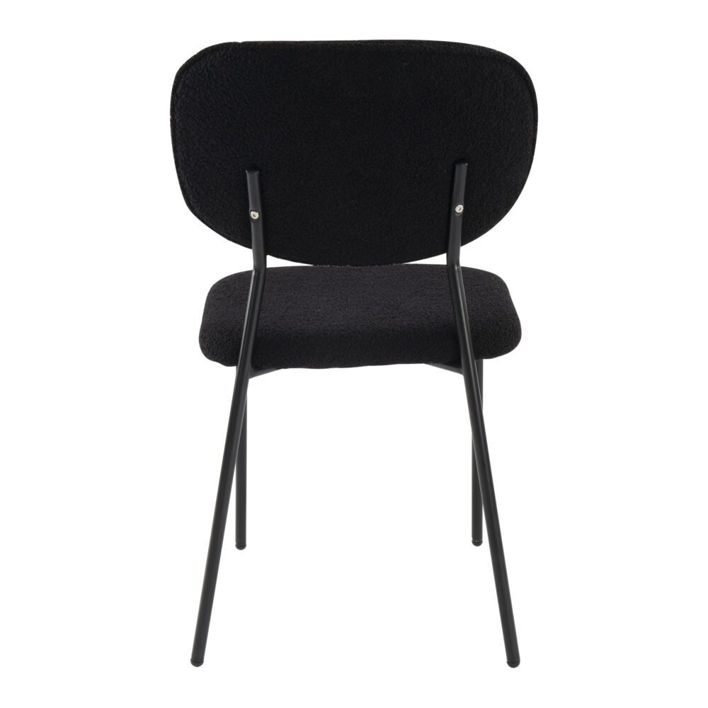 Charcoal Charm Armless Dining Chair Duo - VogueDecor.au