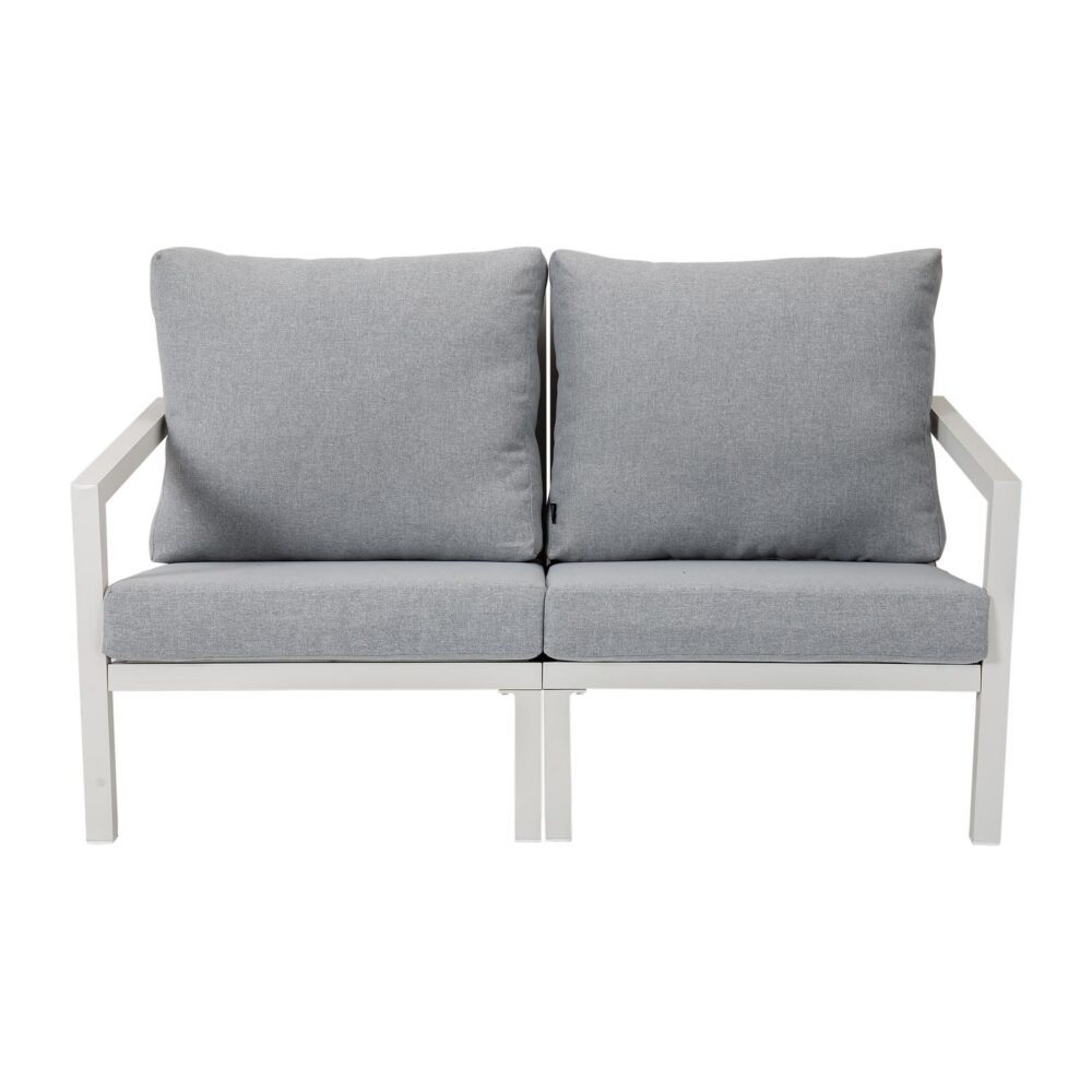 Aidan Garden Furniture Set in White — 5 pieces - VogueDecor.au