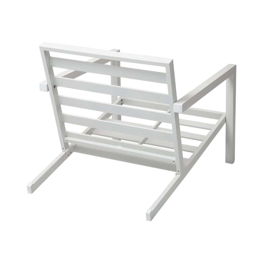 Aidan Garden Furniture Set in White — 5 pieces - VogueDecor.au