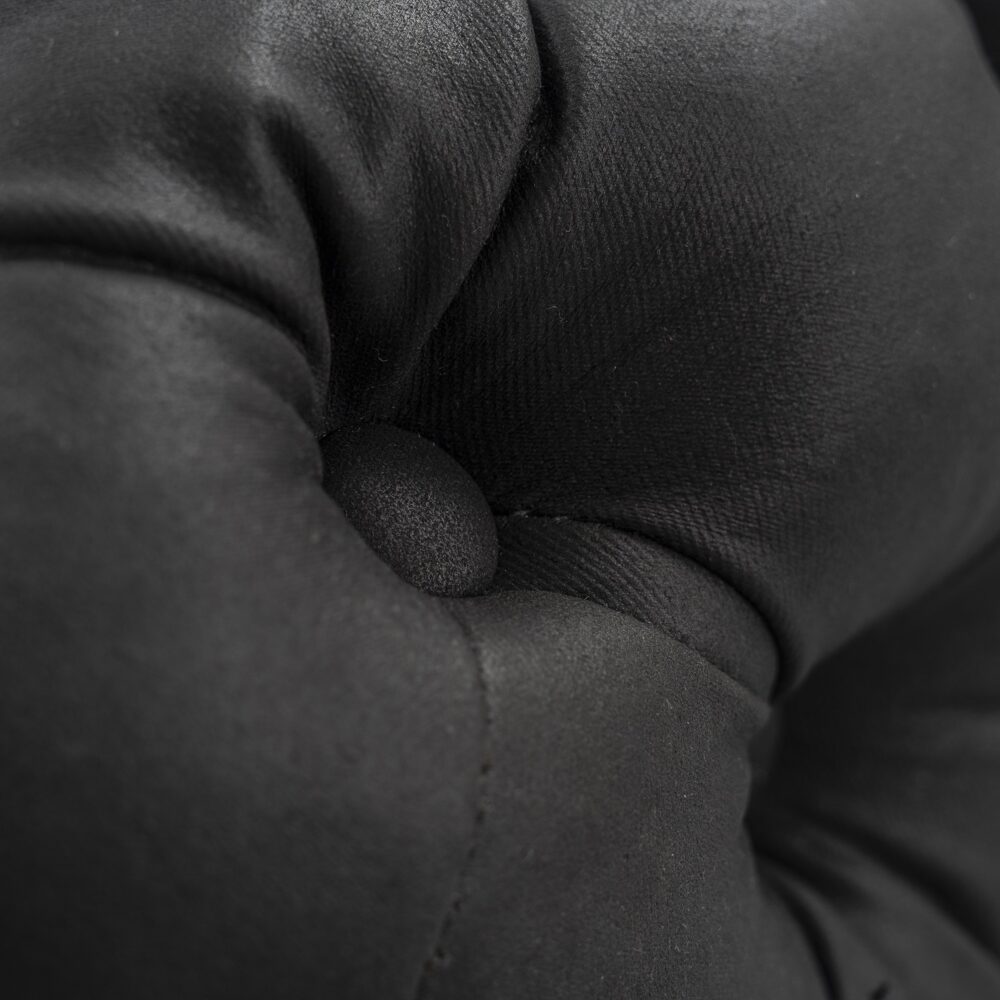 Black Leathaire Ottoman-Rectangular - VogueDecor.au