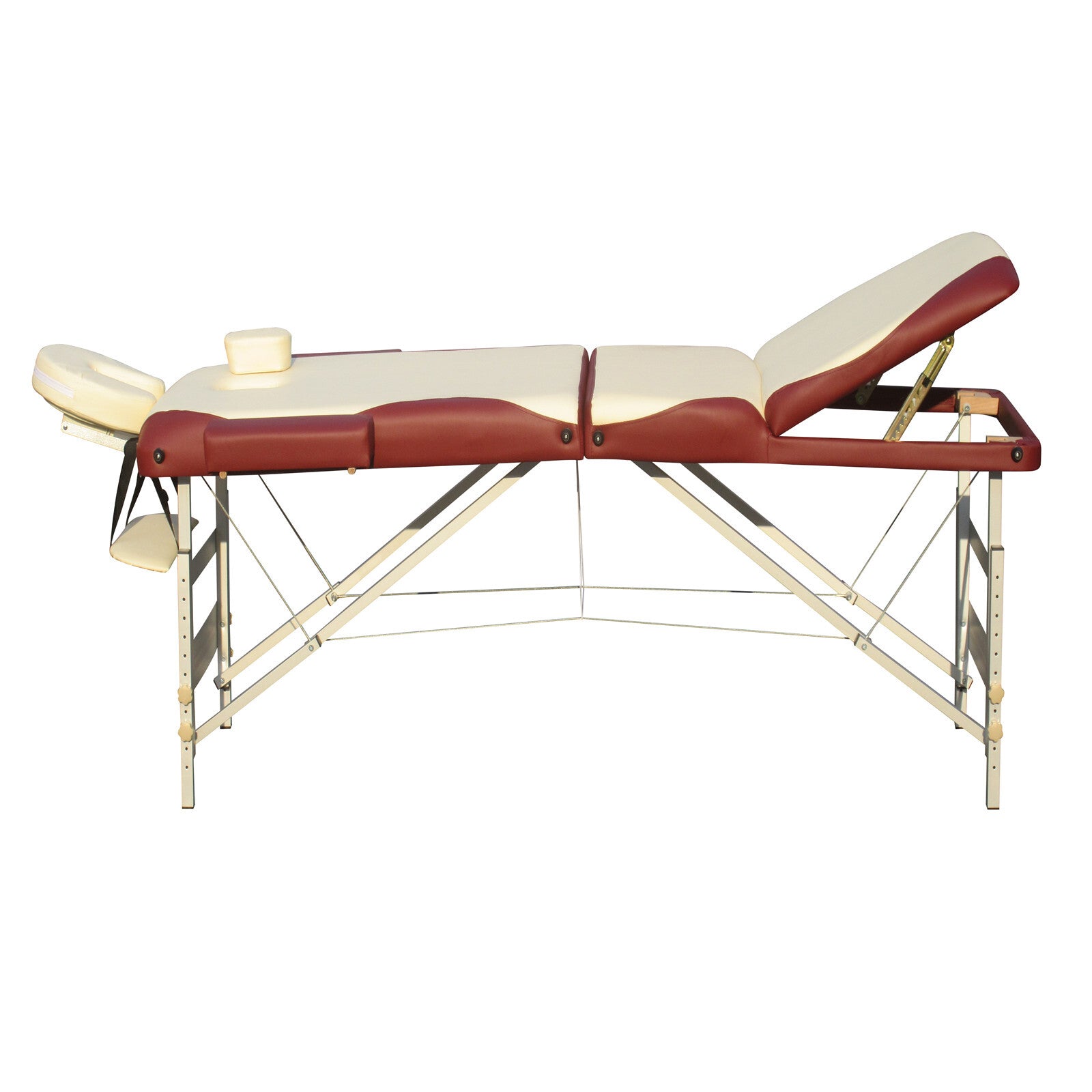 YES4HOMES 3 Fold 5 cm Thickness Foam Portable Aluminium Massage Table Massage Bed Beauty Therapy