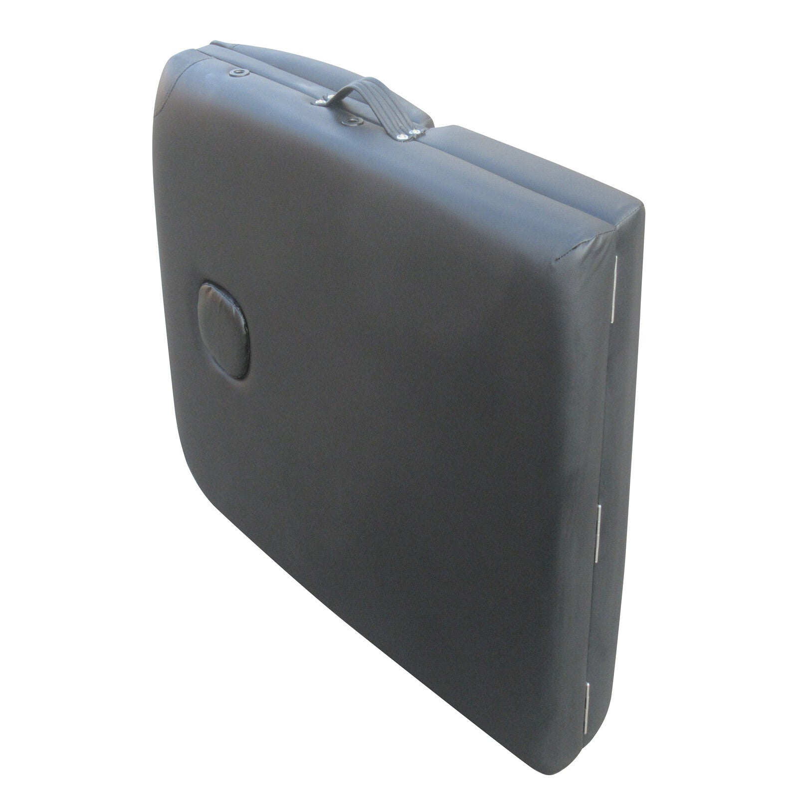 YES4HOMES 3 Fold 5 cm Thickness Foam Portable Aluminium Massage Table Massage Bed Beauty Therapy Black