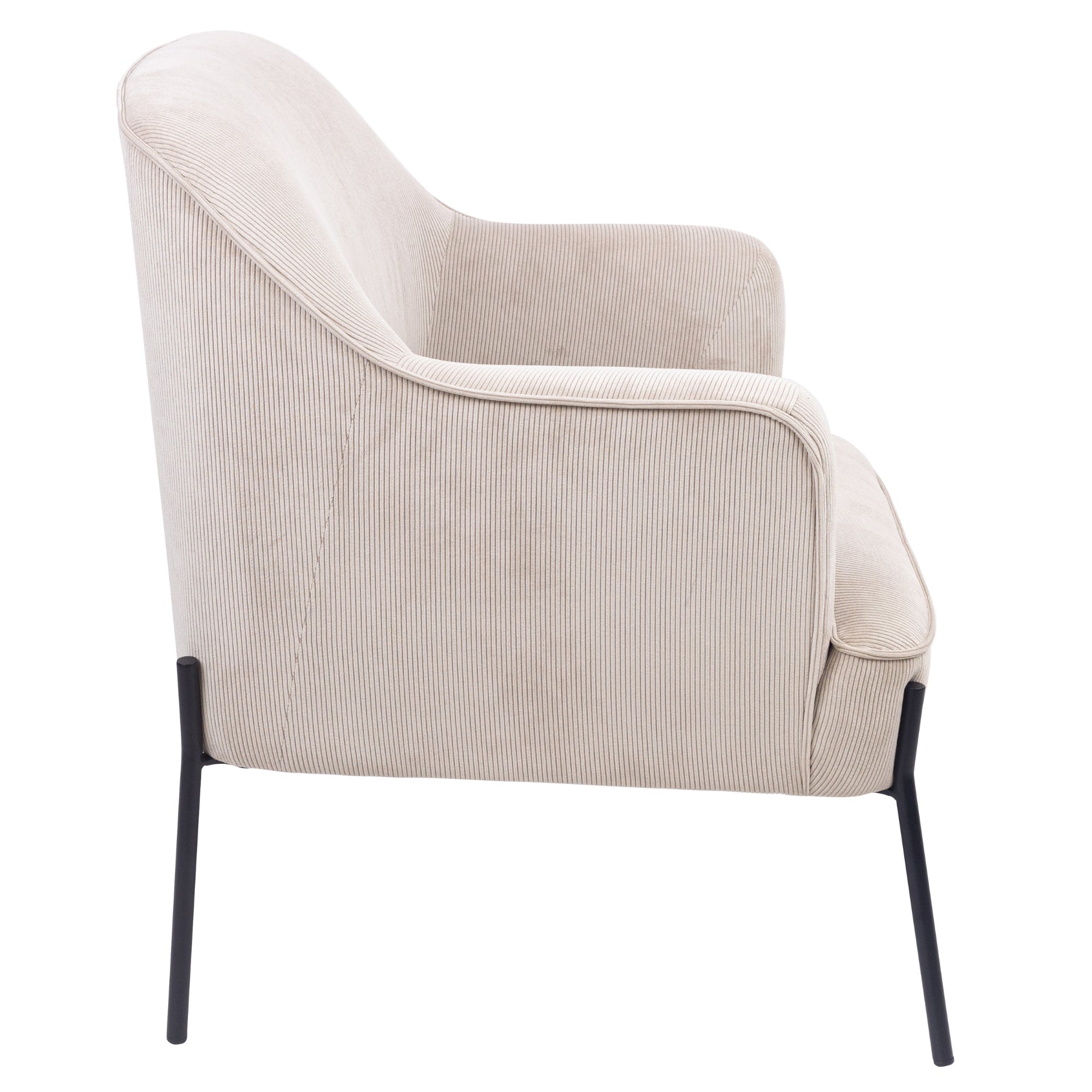 Leah Fabric Armchair Occasional Accent Arm Chair Silver - VogueDecor.au