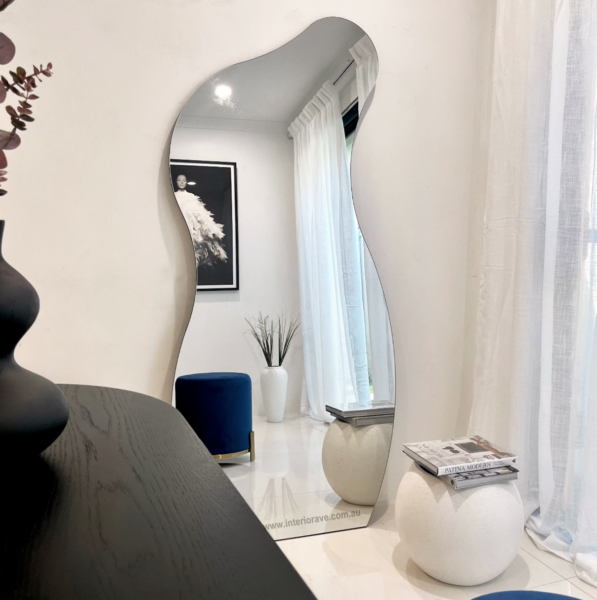 Interior Ave - Athena - Large Frameless Full Length Mirror - VogueDecor.au