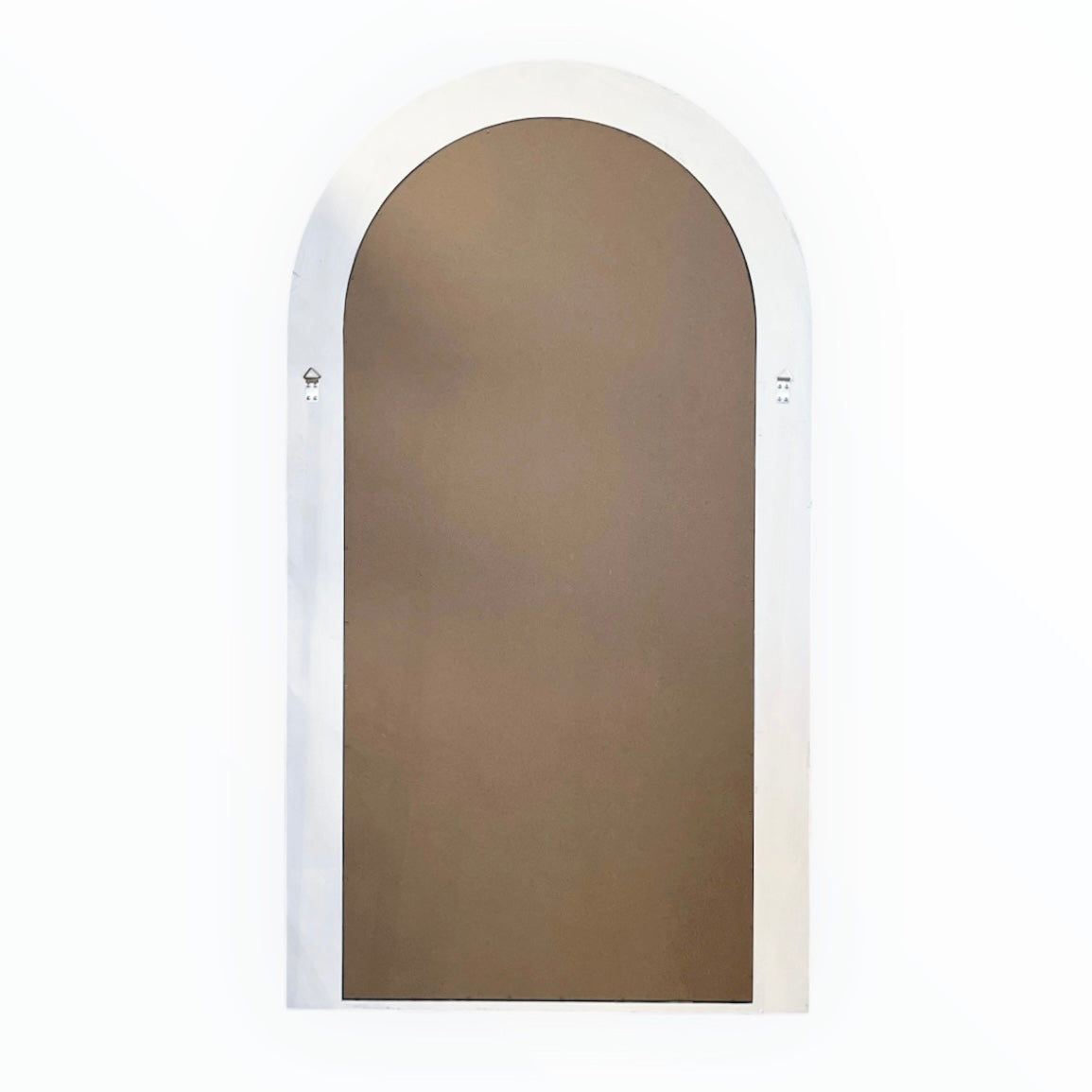 Interior Ave -Sierra Arched Step Mirror - Beach White - Large Full Length Mirror - VogueDecor.au