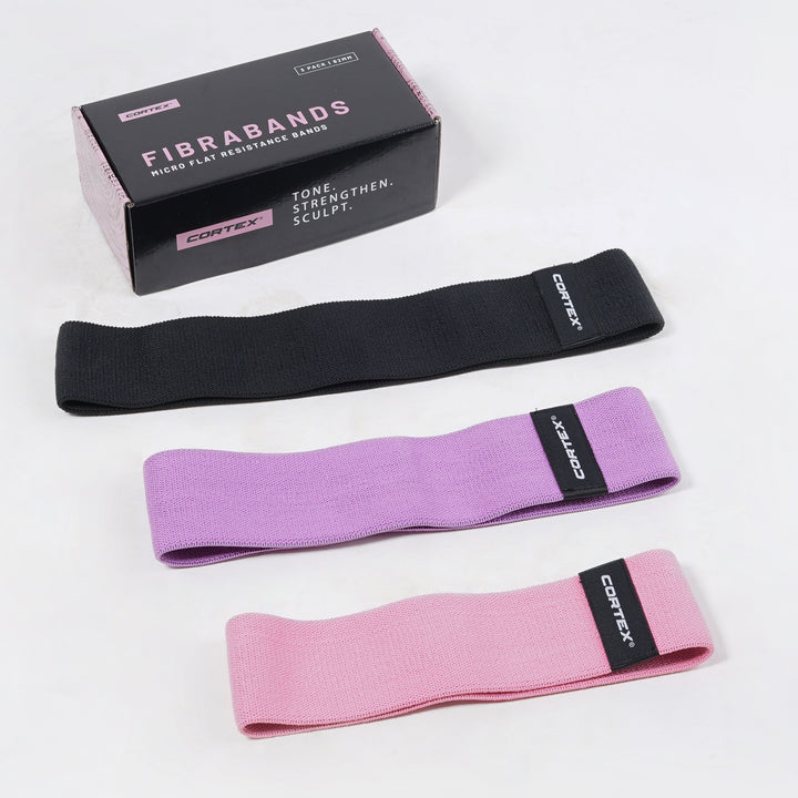 CORTEX FibraBands 3 Pack Micro Flat Resistance Bands 82mm - VogueDecor.au