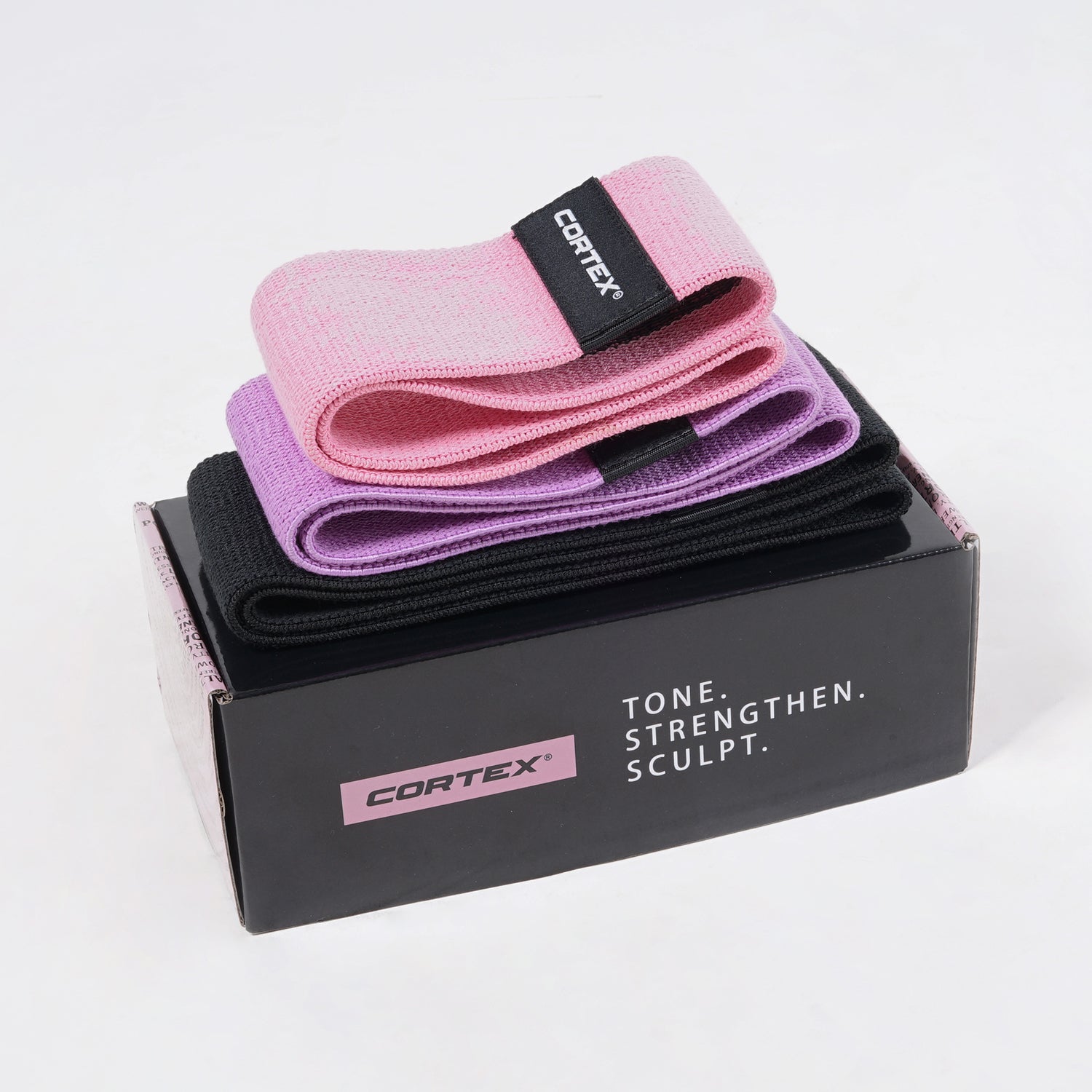 CORTEX FibraBands 3 Pack Micro Flat Resistance Bands 82mm - VogueDecor.au
