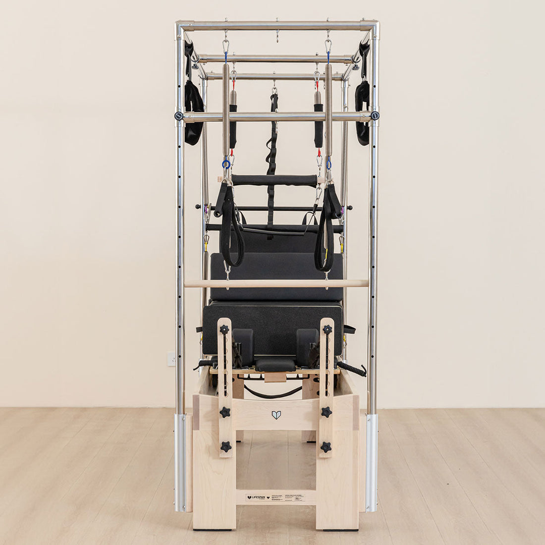 Lifespan Fitness Contour Cadillac Pilates Reformer with Full Trapeze Table (Black)