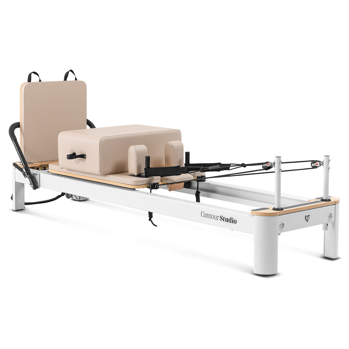 Lifespan Fitness Contour Studio Commercial Pilates Reformer Bed Set (Beige) - VogueDecor.au