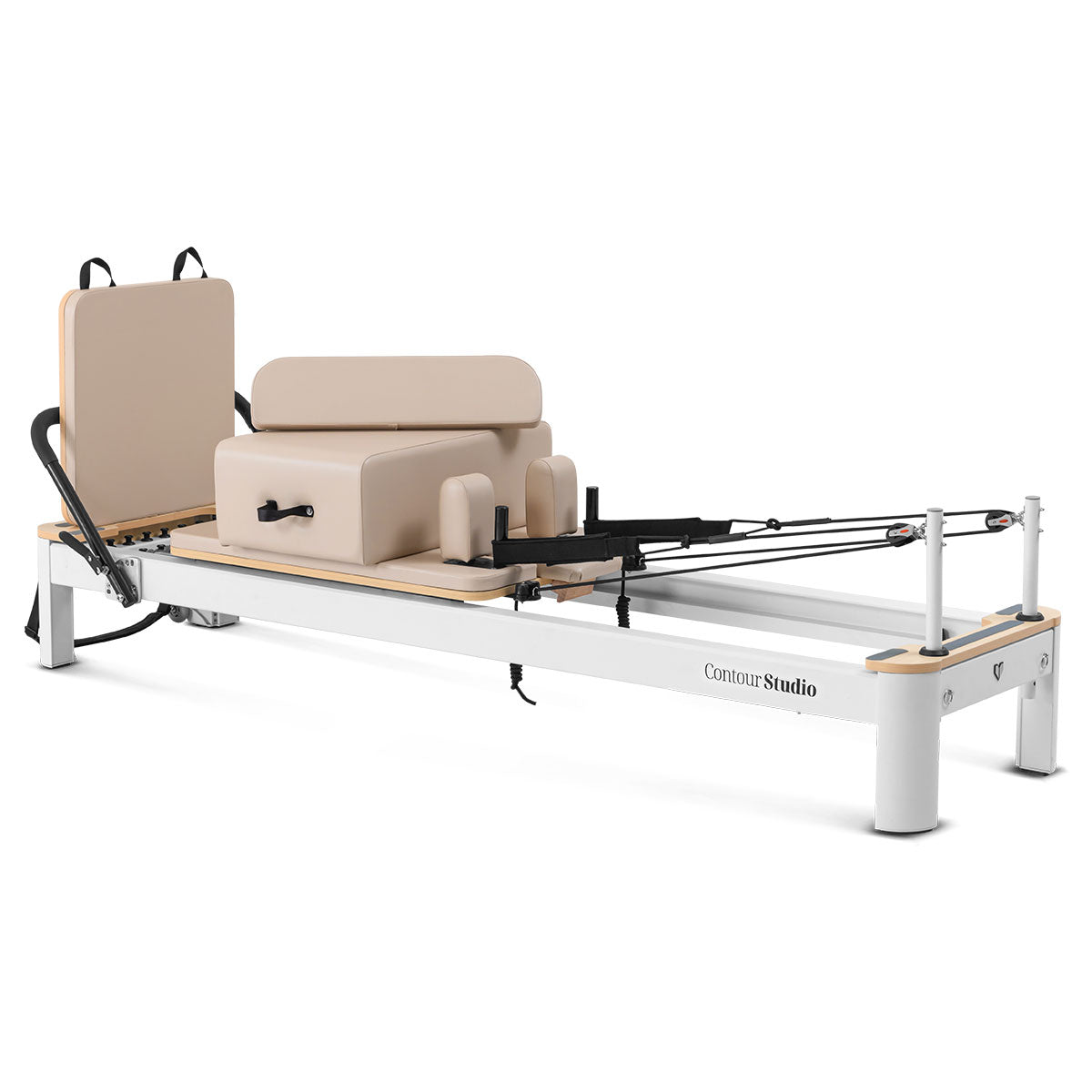 Lifespan Fitness Contour Studio Commercial Pilates Reformer Bed Set (Beige) - VogueDecor.au