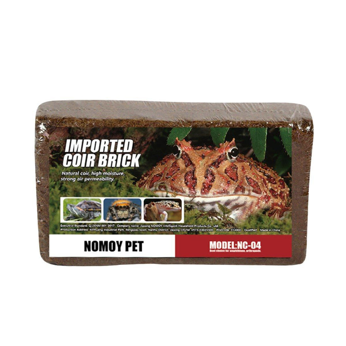 Natural Coconut Fibre Reptile Bedding Brick 650g Substrate for Tortoise Snake Spider