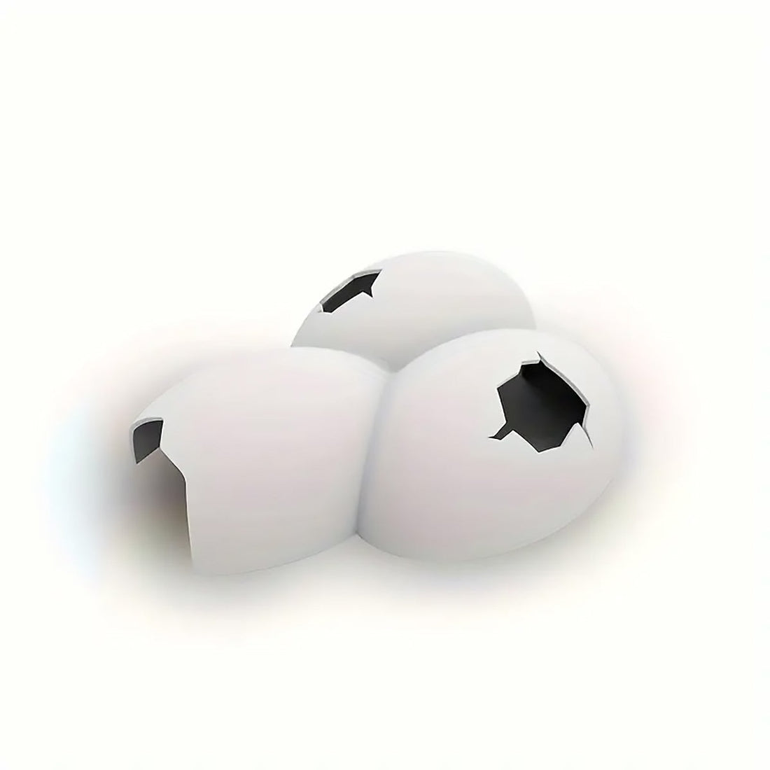 Reptile Hideout Plastic Cave Decorative Shelter for Lizard Snake Spider Habitat - Conjoined eggshell