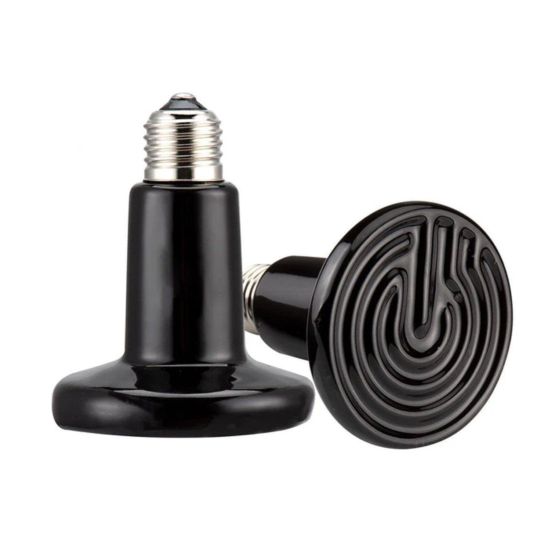 2X Ceramic Infrared Heat Lamp Bulbs for Reptiles and Terrariums - 50W-2PCS