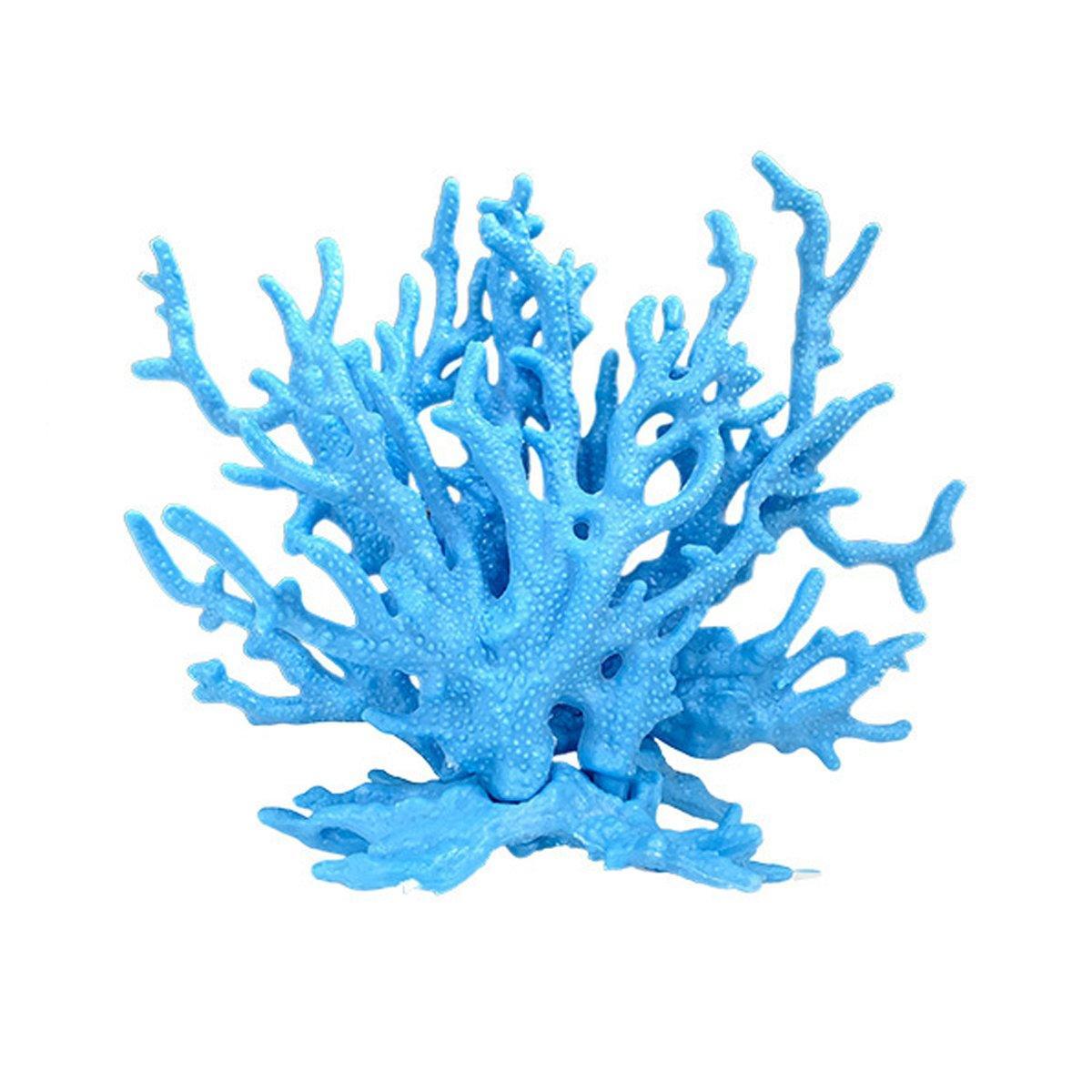 Soft Coral Realistic Water Plants Aquarium Decoration Fish Tank Seawater Set - Beige