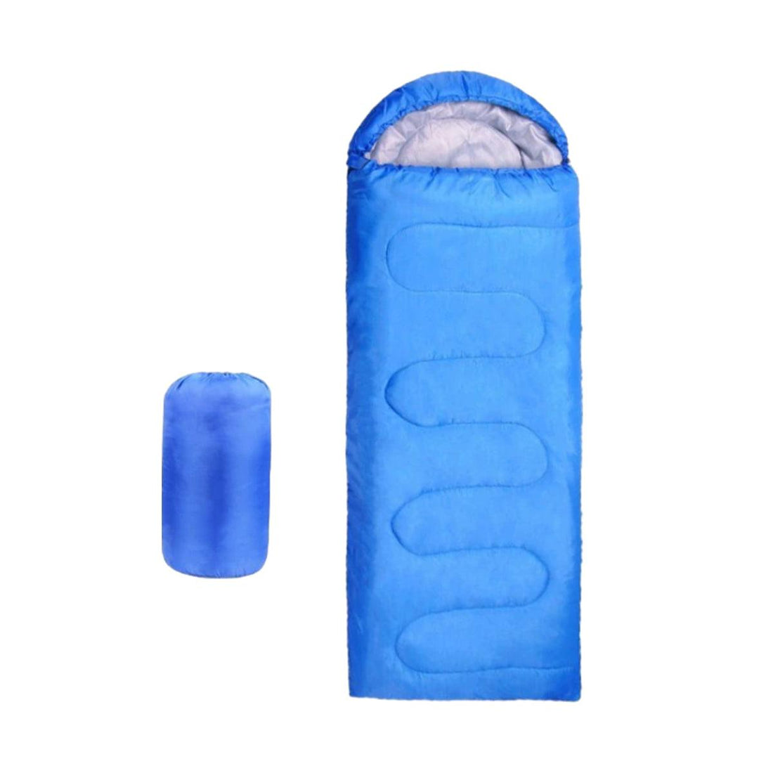 Single Sleeping Bag Outdoor Camping Hiking Thermal Warm Tent Travel Gear - Red