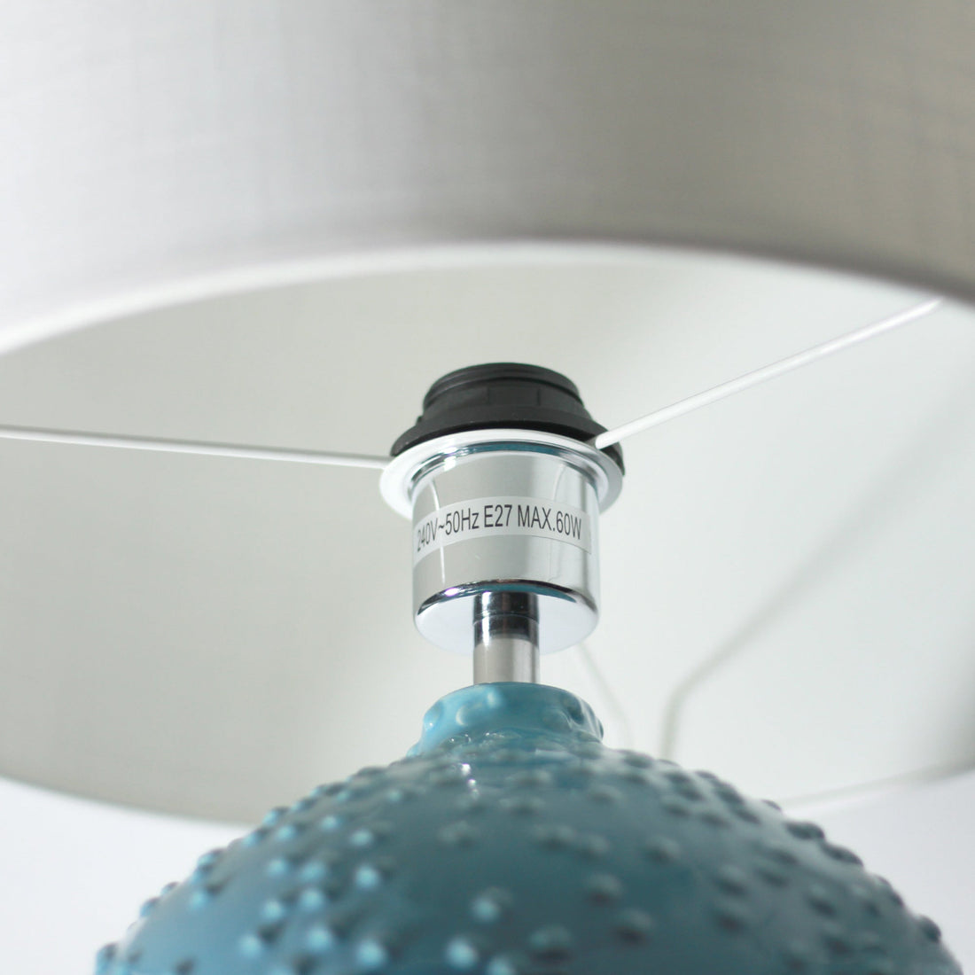 Boden Ceramic Table Lamp - Blue - VogueDecor.au