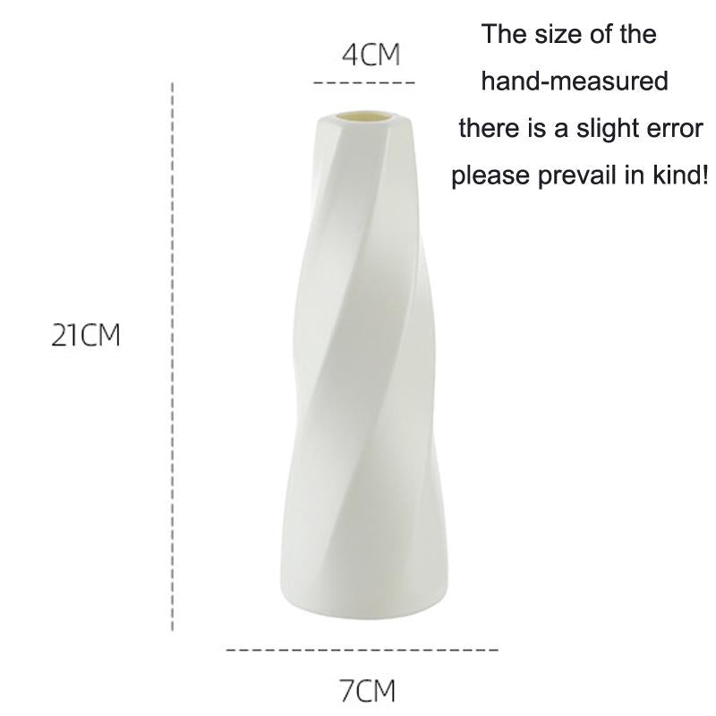 Minimalist Living Room Dried Flower Vase Decor - Milk White - VogueDecor.au