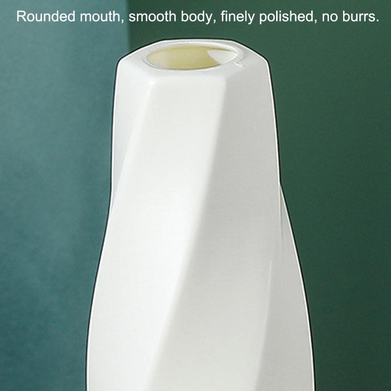 Minimalist Living Room Dried Flower Vase Decor - Milk White - VogueDecor.au