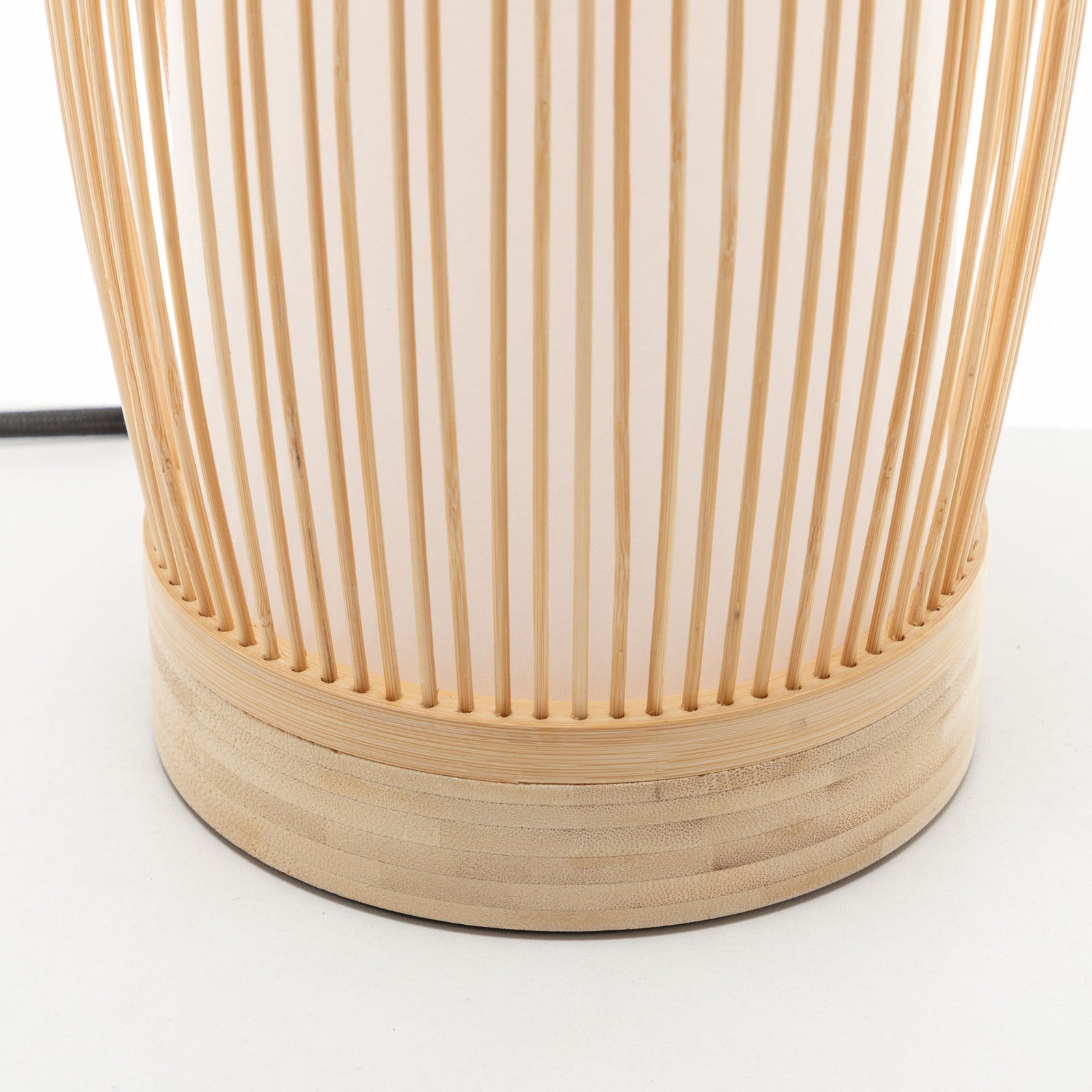 Natural Woven Bamboo Cylinder Table Lamp Light Shade Boho Tropical Coastal - VogueDecor.au