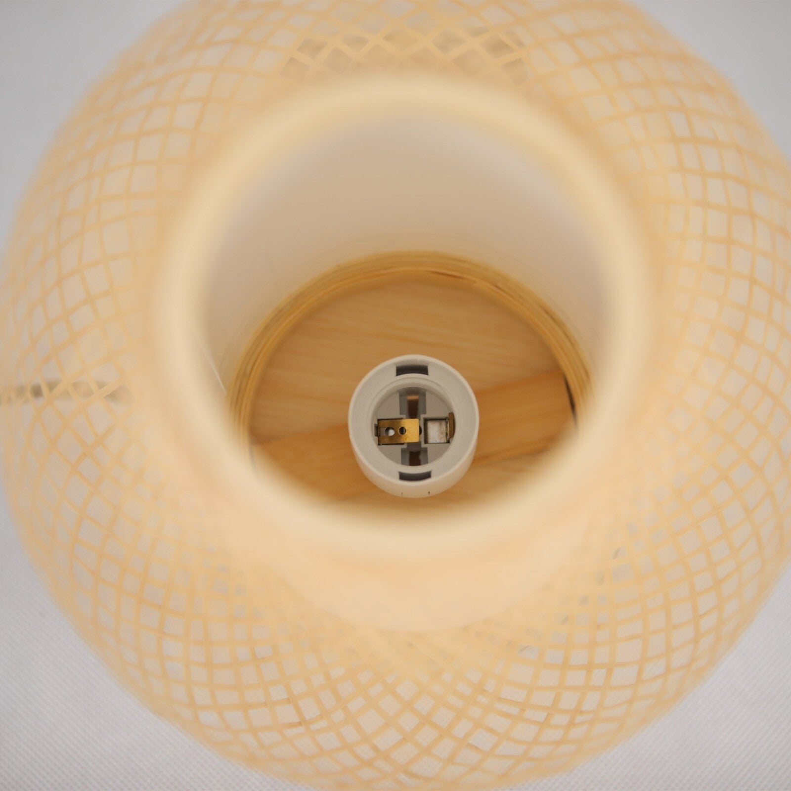 Natural Woven Bamboo Oval Table Lamp Light Shade Boho Tropical Coastal - VogueDecor.au