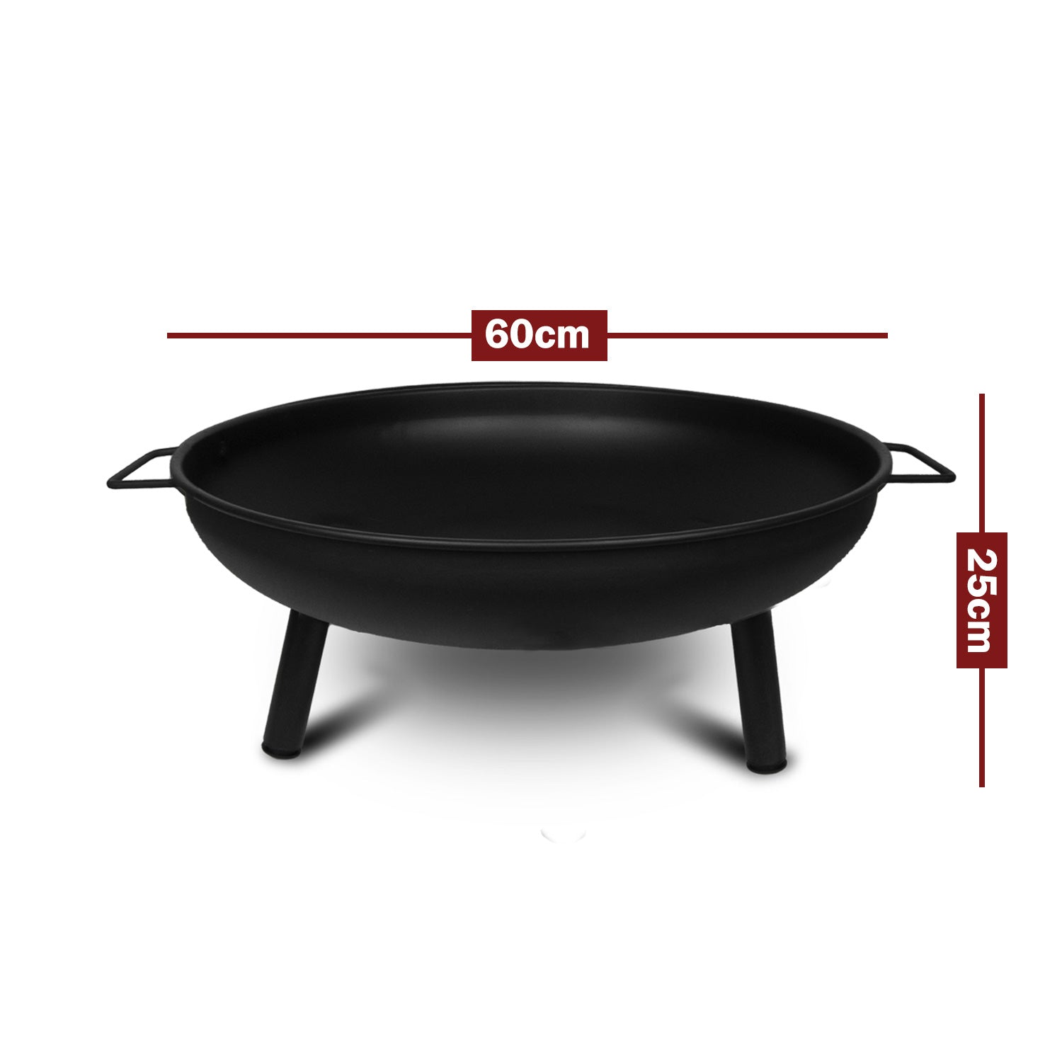 Portable Outdoor Fire Pit Fireplace Open Patio Heater Garden Plant Bowl Steel - VogueDecor.au