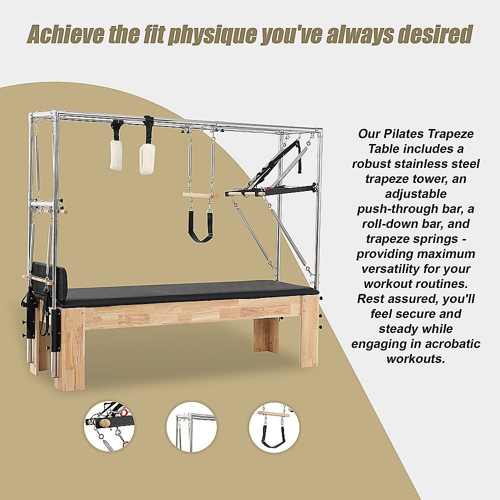 Pilates Trapeze Table Home Gym Train Equipment Machine - VogueDecor.au