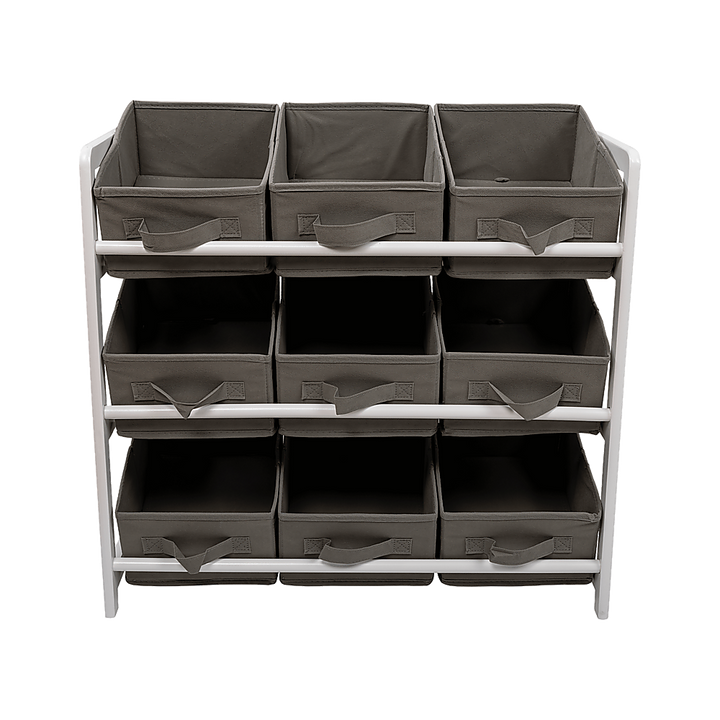 Kids Toy Box Storage Unit Drawers Childrens Bedroom Shelf Baby Nursery Furniture Grey