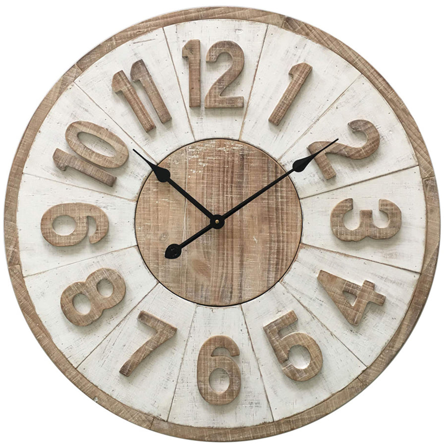 XXL Hamptons Giro Wall Clock 70cm - VogueDecor.au