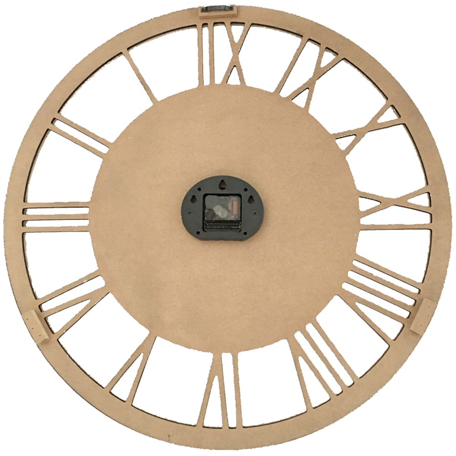 XL Carved Industro Hamptons Wall Clock 60cm - VogueDecor.au