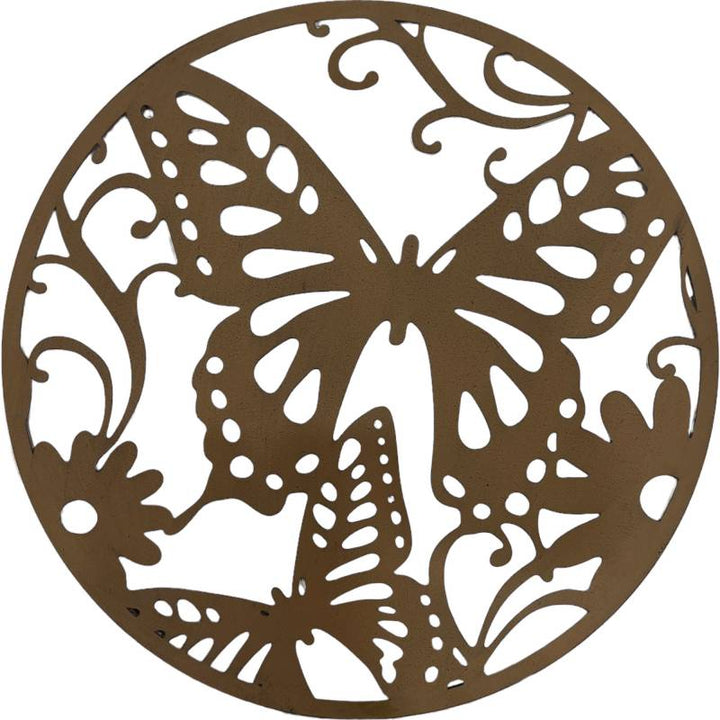 Set 2 Butterfly Metal Wall Art 51x51cm - VogueDecor.au