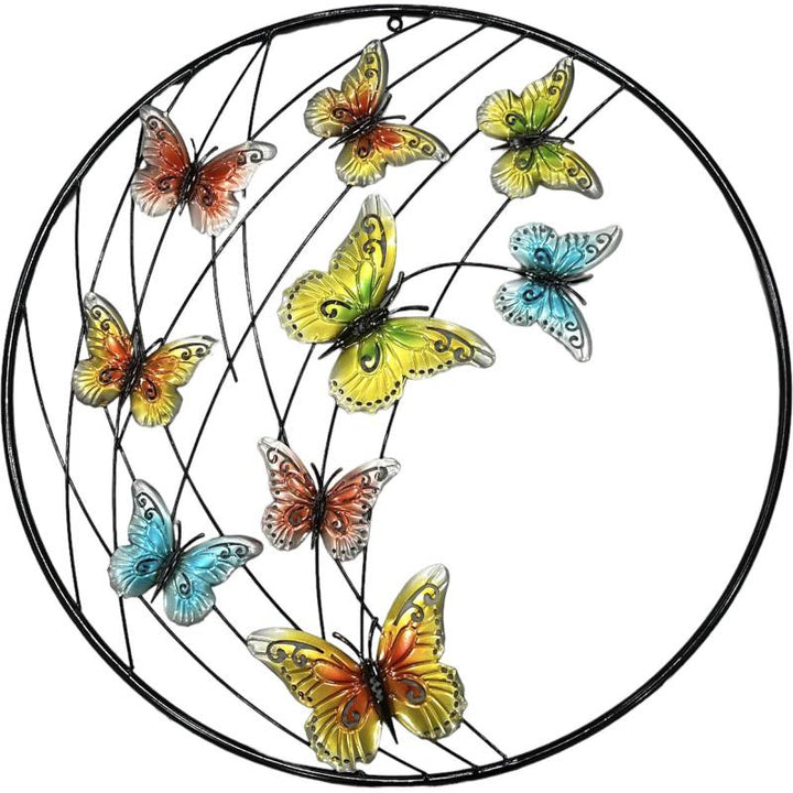 Decorative Butterfly Metal Wall Art 61x61cm - VogueDecor.au