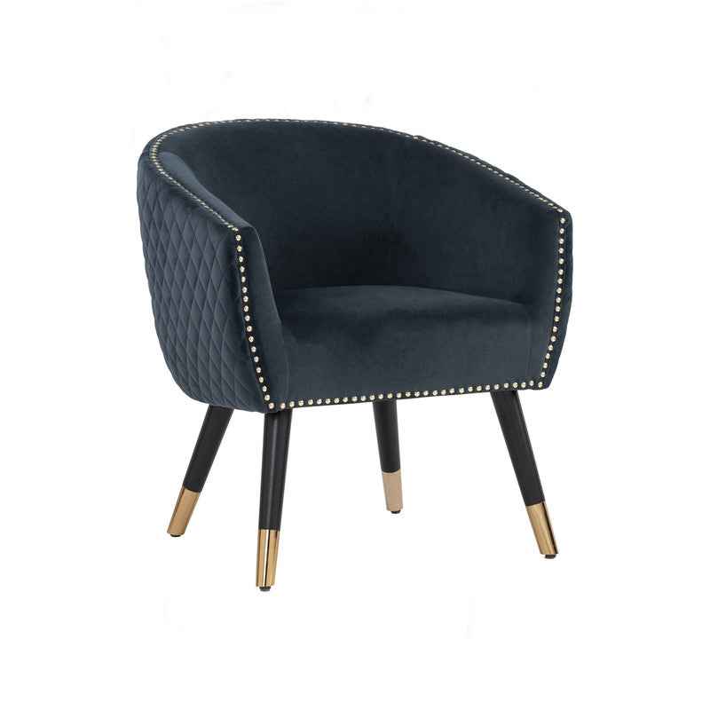 Deniz Lounge Chair Tub Chair Accent Armchair - Blue - VogueDecor.au