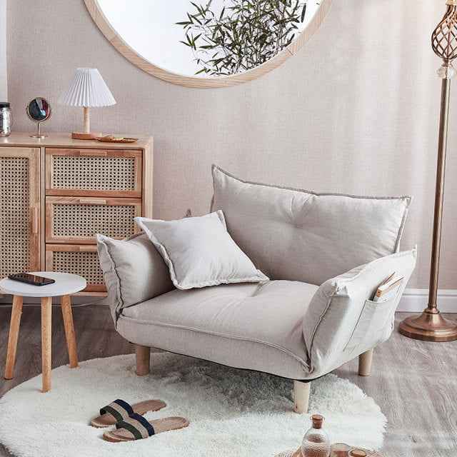 NNEOBA Convertible Sofa Couch with Adjustable Backrest and Armrests - VogueDecor.au