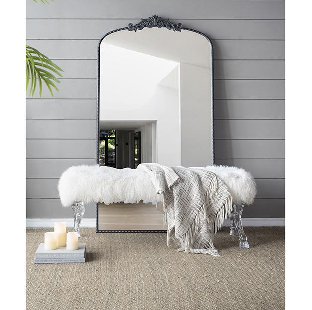 ORNATE METALLIC FLOOR MIRROR - VogueDecor.au