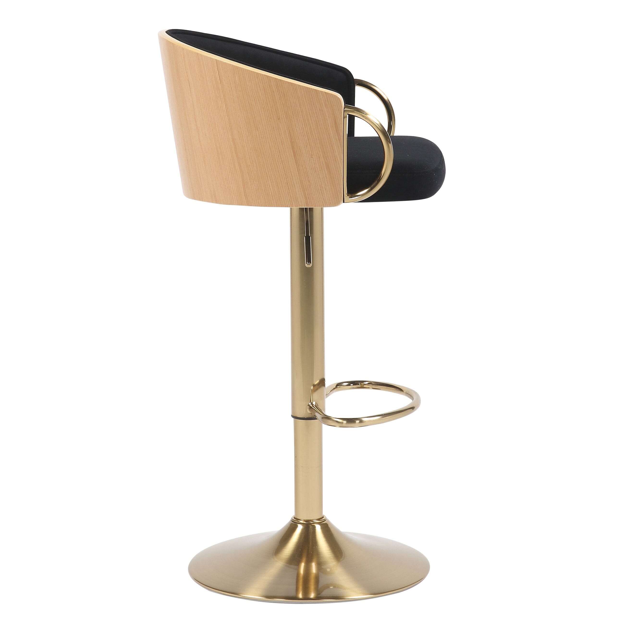 JENSEN GOLD GAS LIFT BAR STOOL - VogueDecor.au