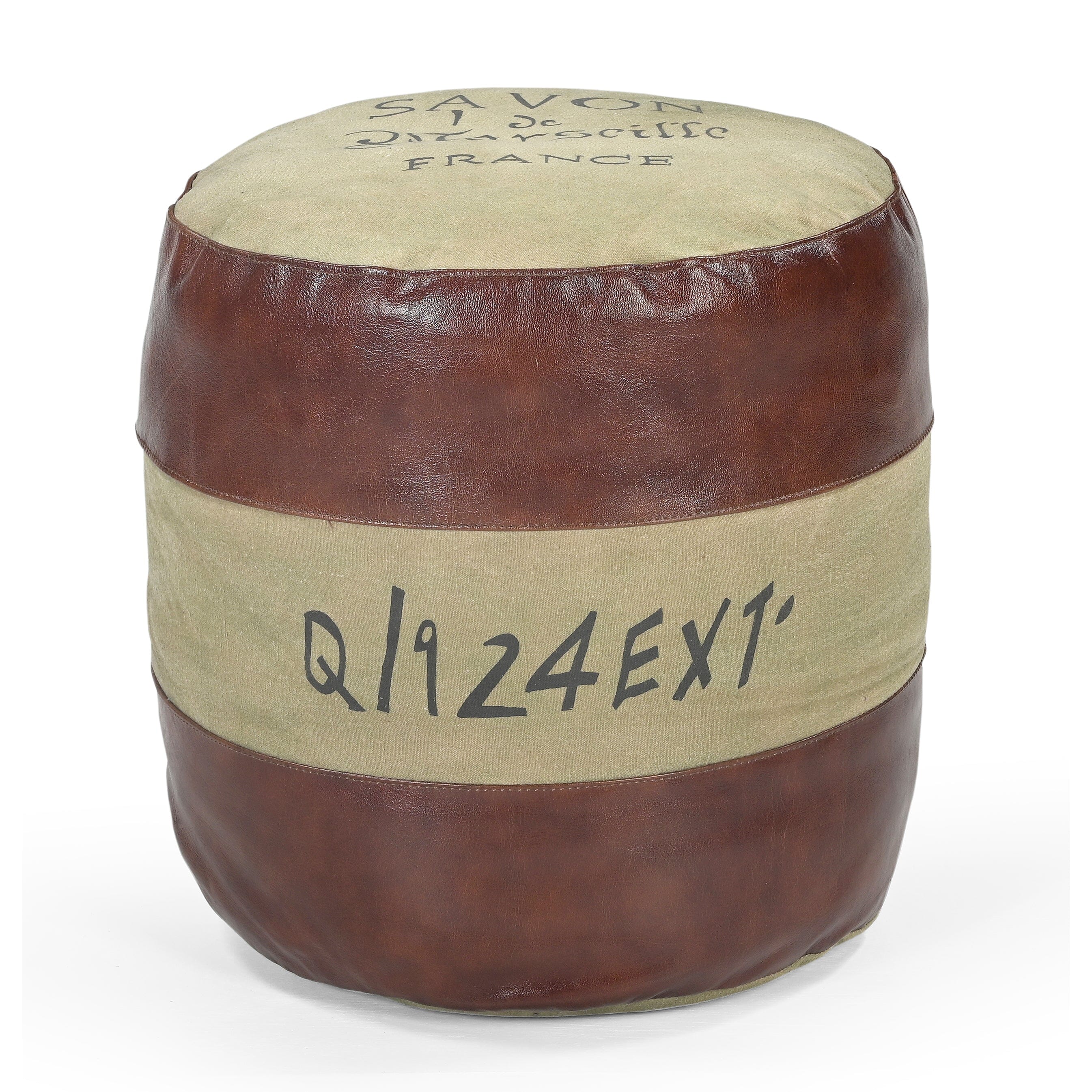 SAVON FRANCE ROUND HAND MADE OTTOMAN - VogueDecor.au