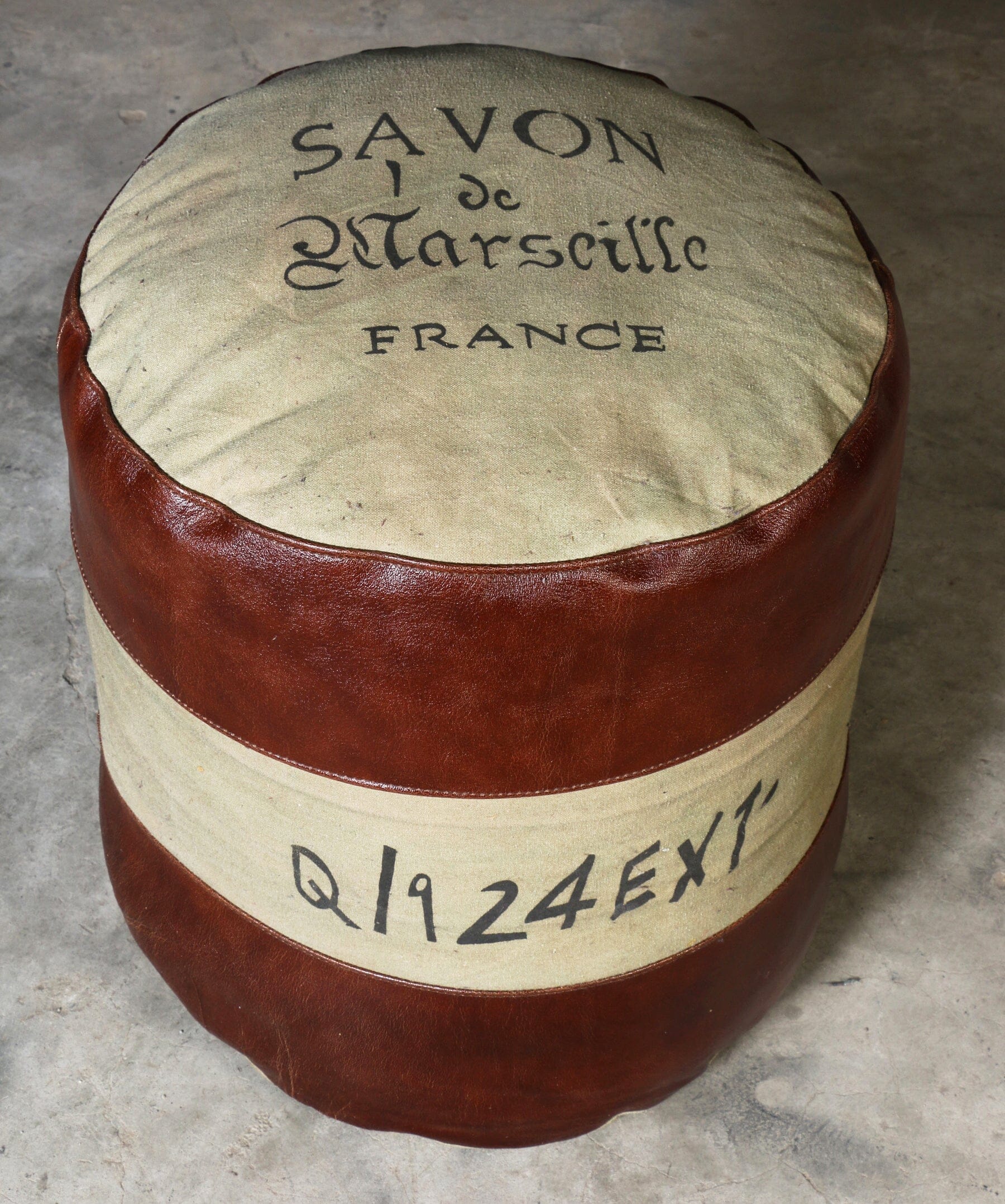 SAVON FRANCE ROUND HAND MADE OTTOMAN - VogueDecor.au