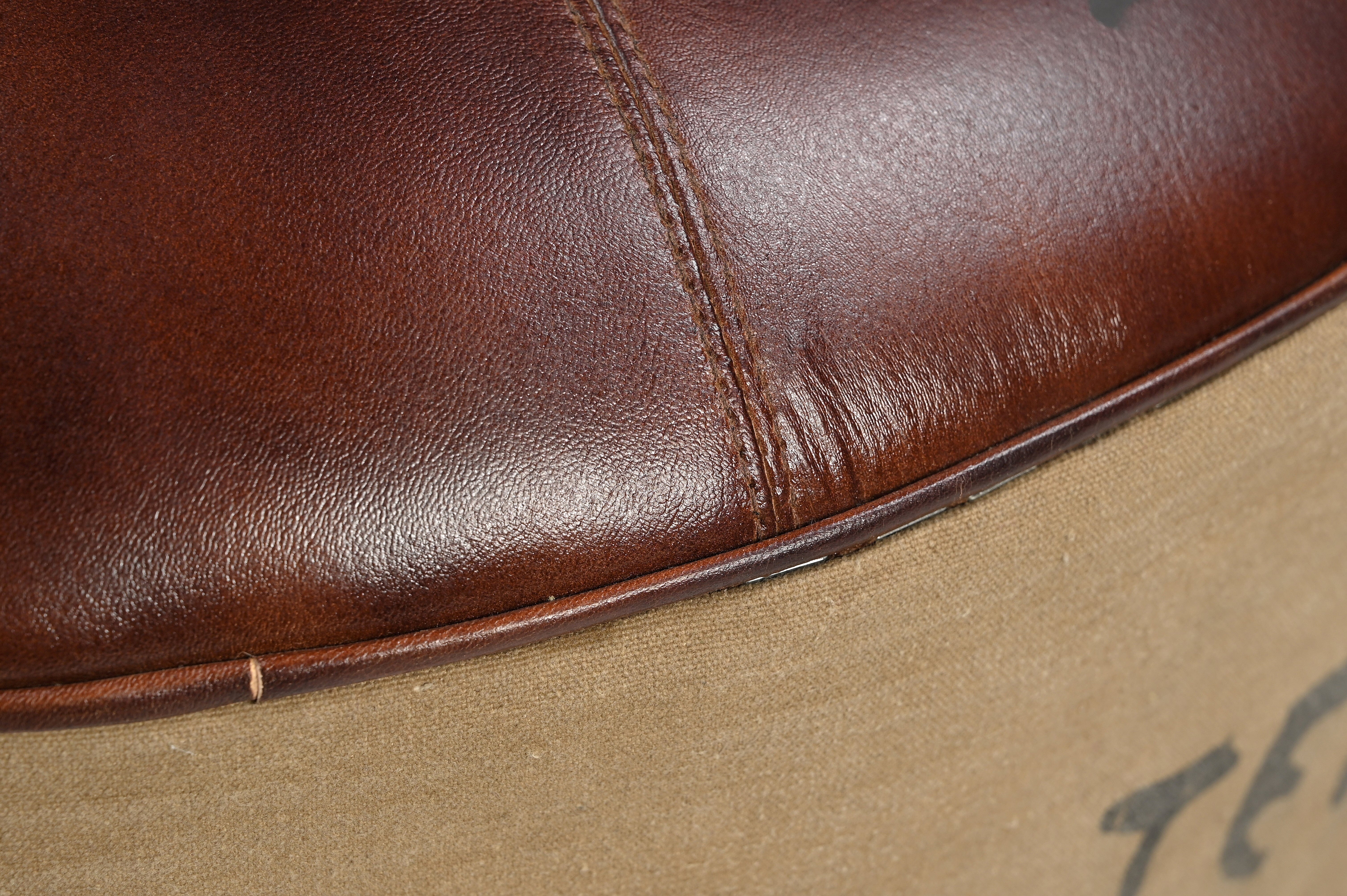 VINTAGE ROUND OTTOMAN - VogueDecor.au