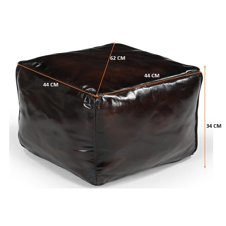 SQUARE CHOCOLATE OTTOMAN - VogueDecor.au