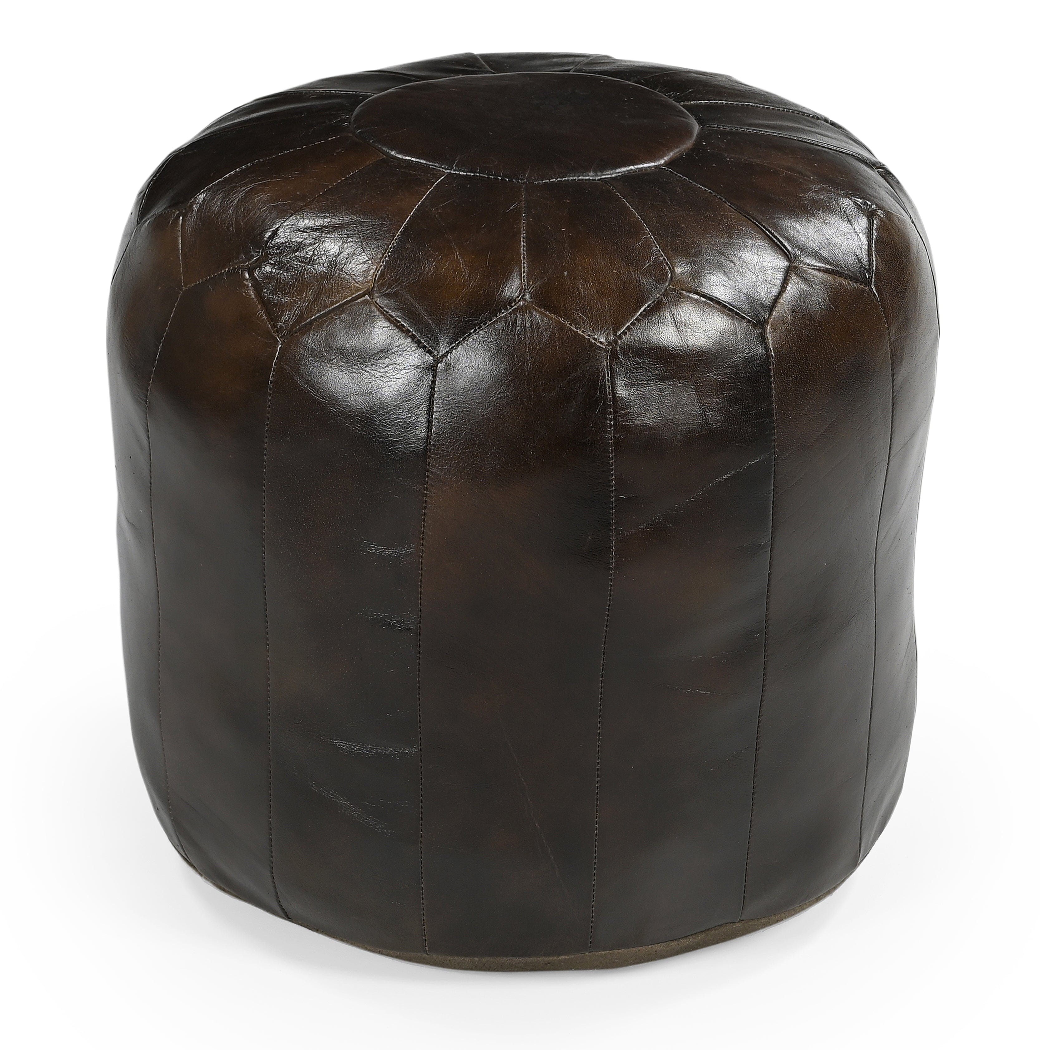 GENUINE LEATHER MOROCCAN OTTOMAN - VogueDecor.au