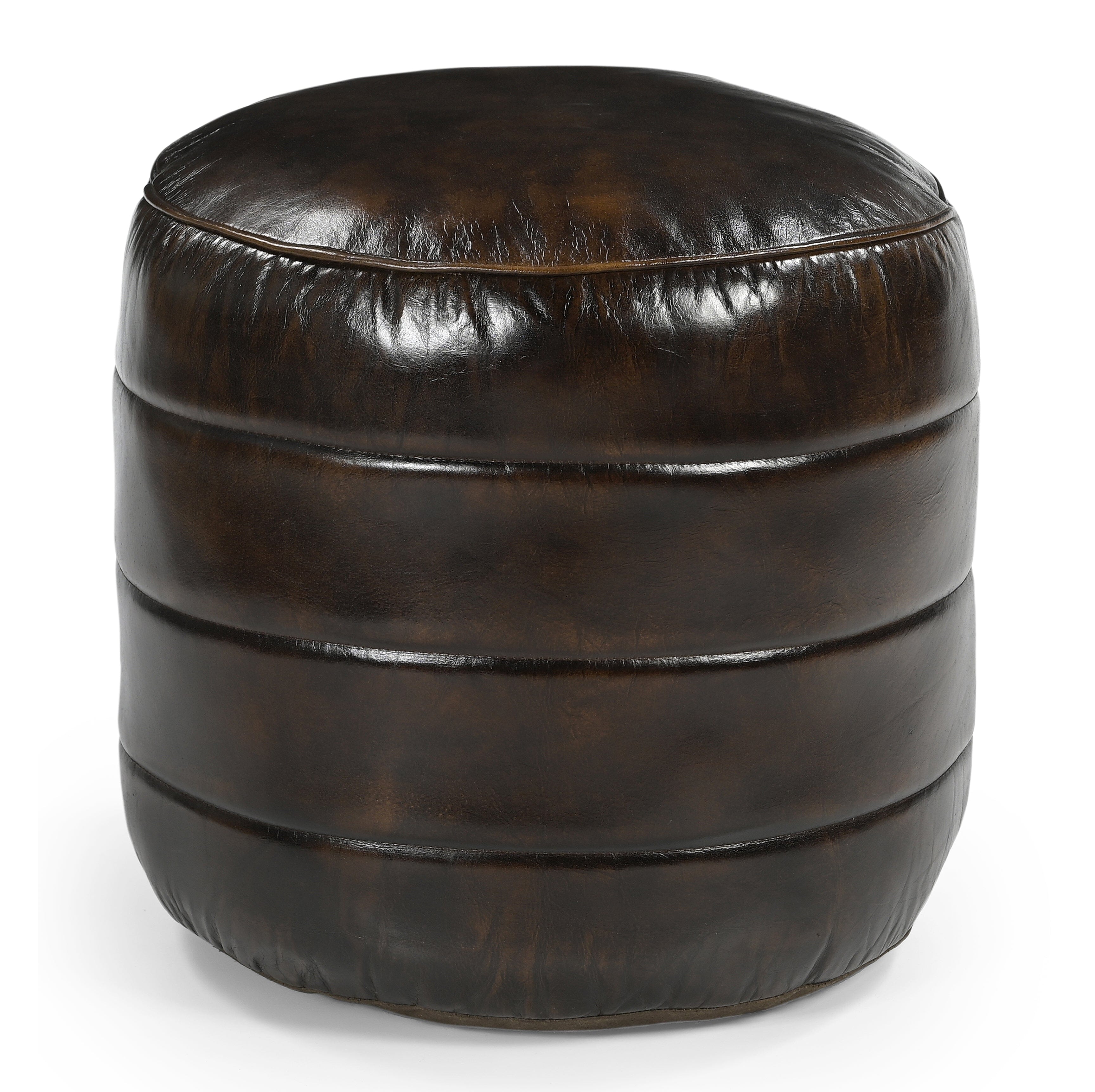 BRONWYN GENUINE LEATHER OTTOMAN - VogueDecor.au