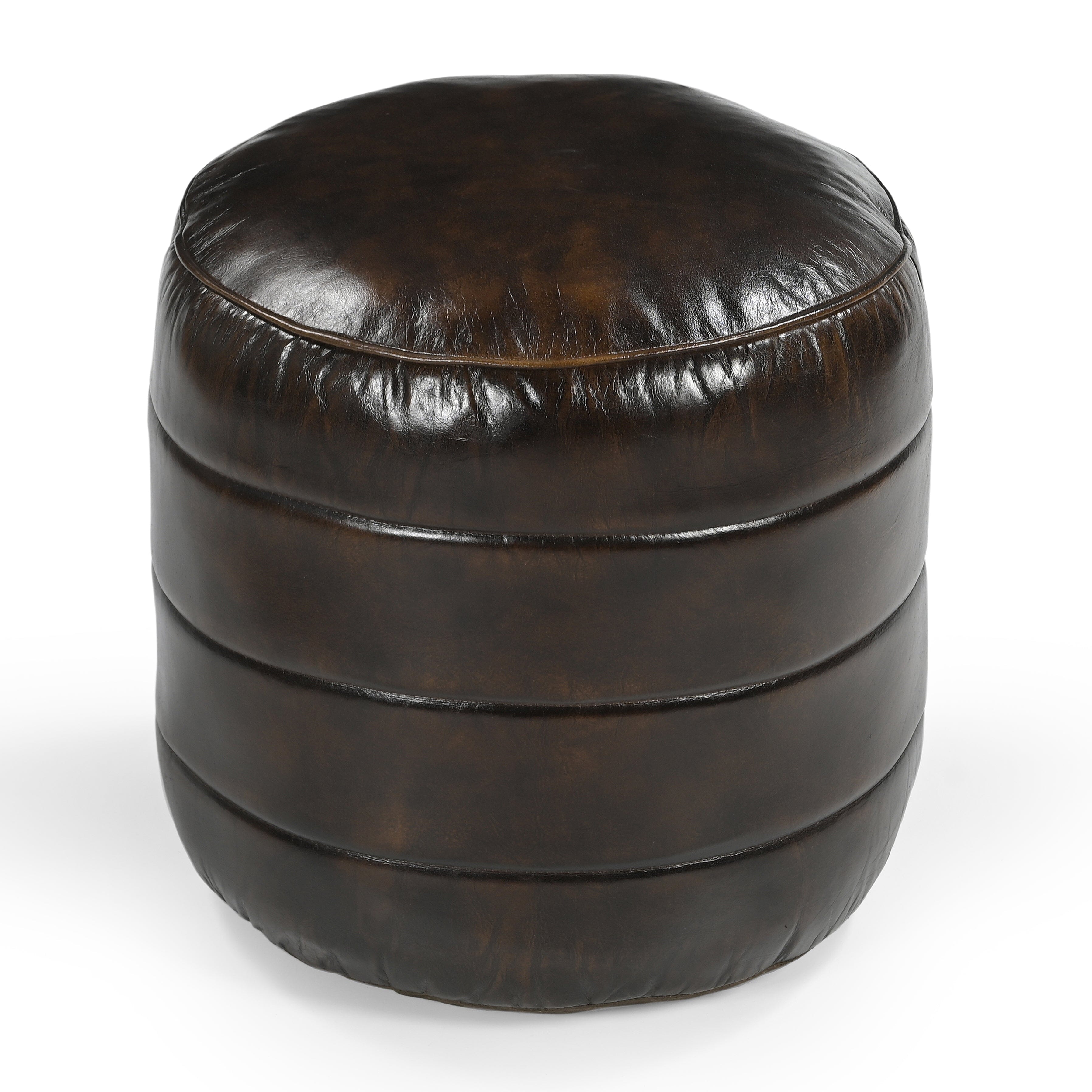 BRONWYN GENUINE LEATHER OTTOMAN - VogueDecor.au