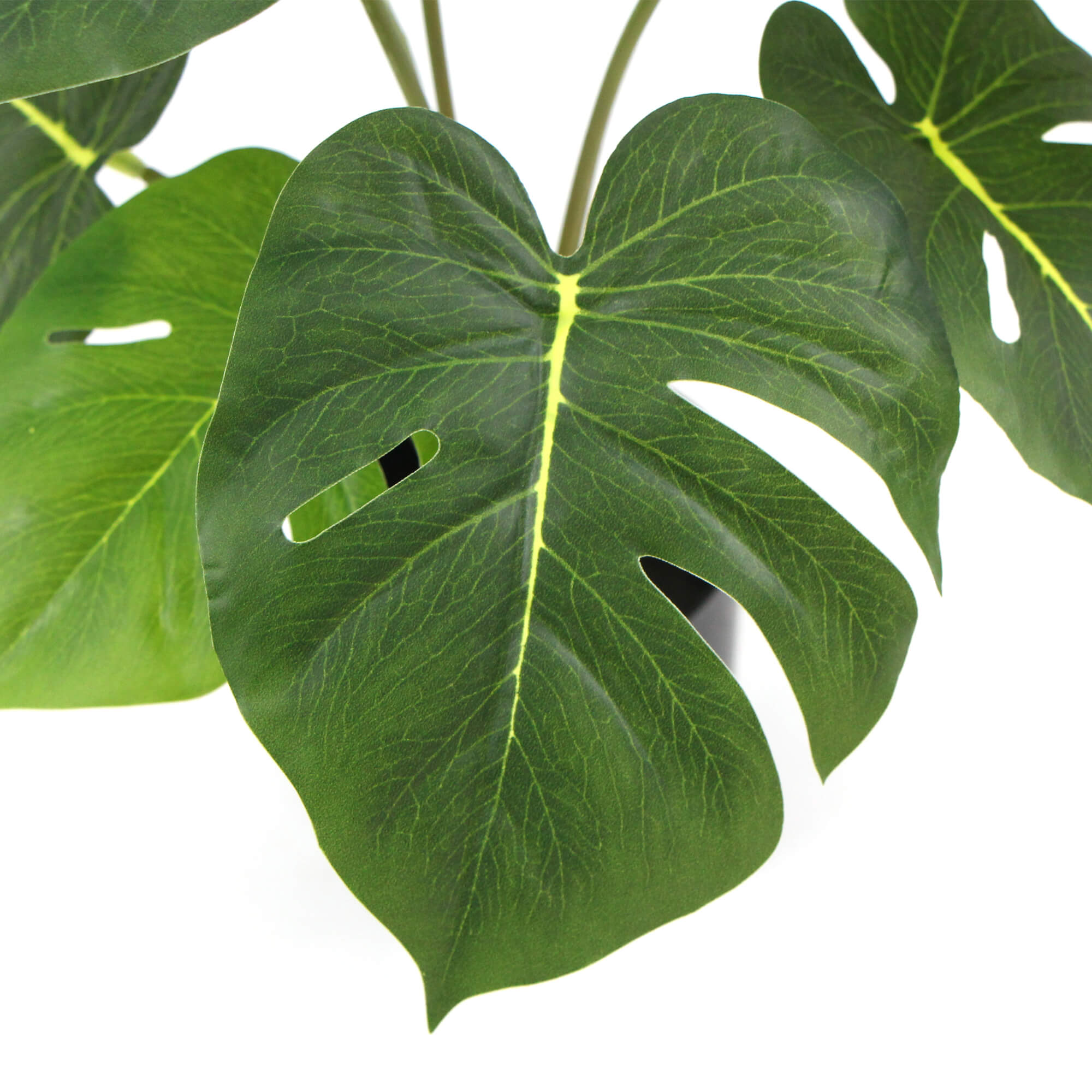 Potted Artificial Split Philodendron Plant With Real Touch Leaves 35cm - VogueDecor.au