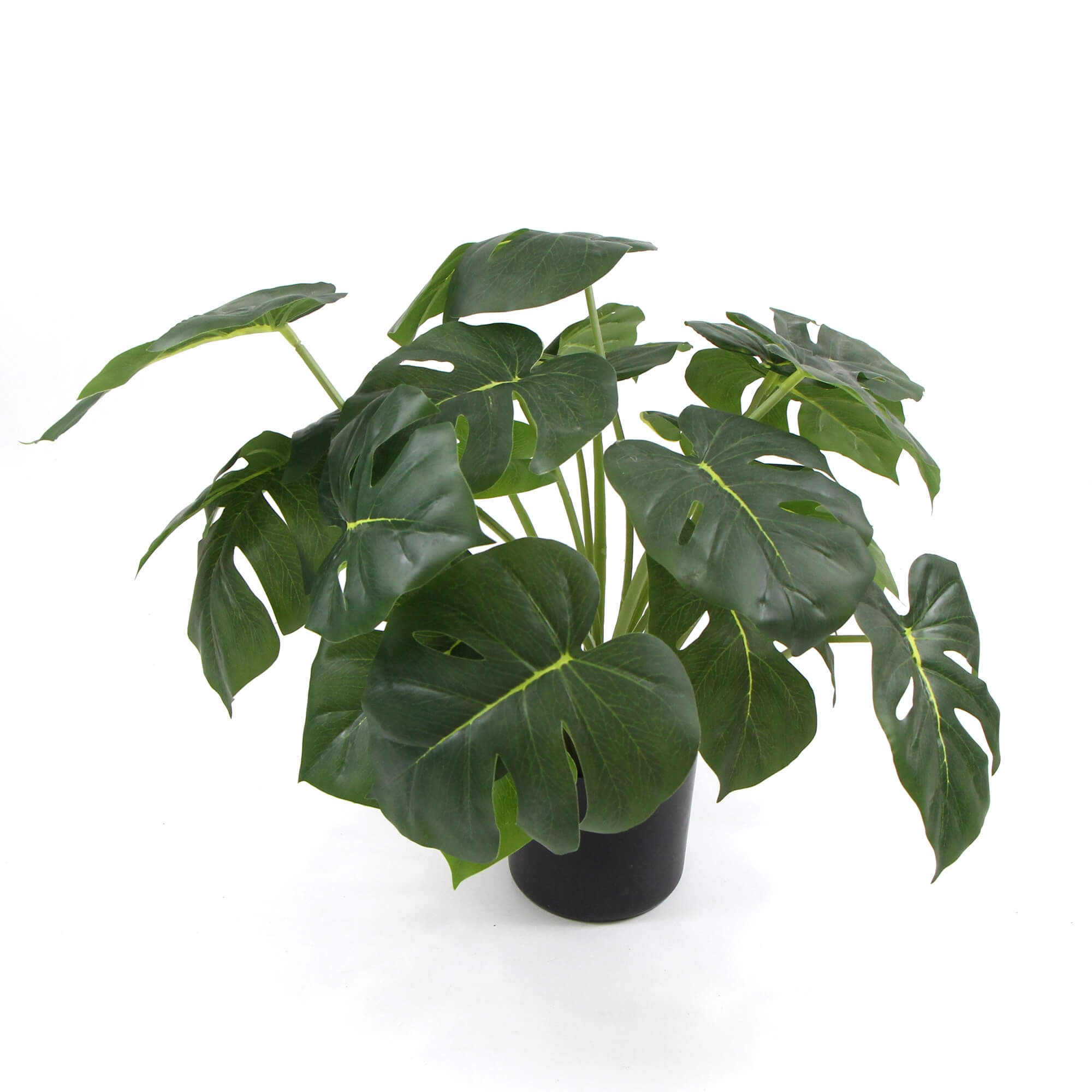Dense Potted Artificial Split Philodendron Plant With Real Touch Leaves 50cm - VogueDecor.au