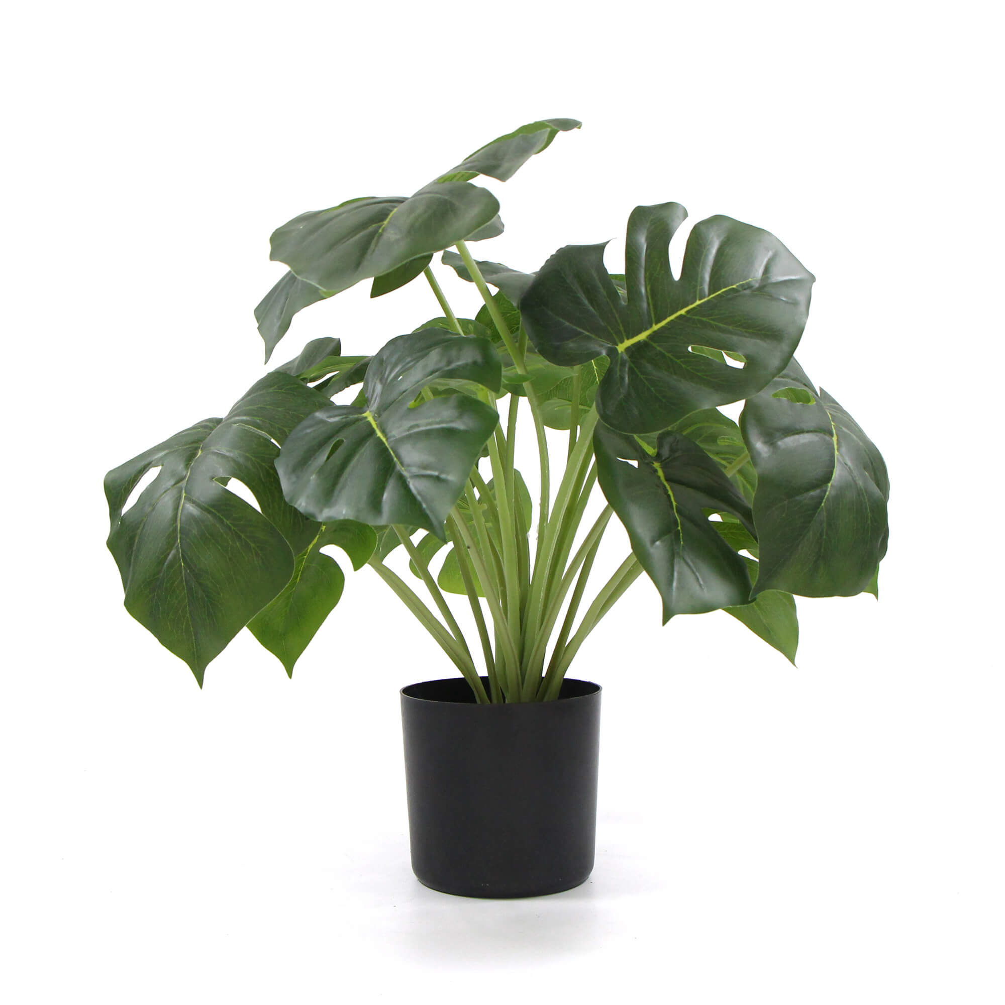 Dense Potted Artificial Split Philodendron Plant With Real Touch Leaves 50cm - VogueDecor.au