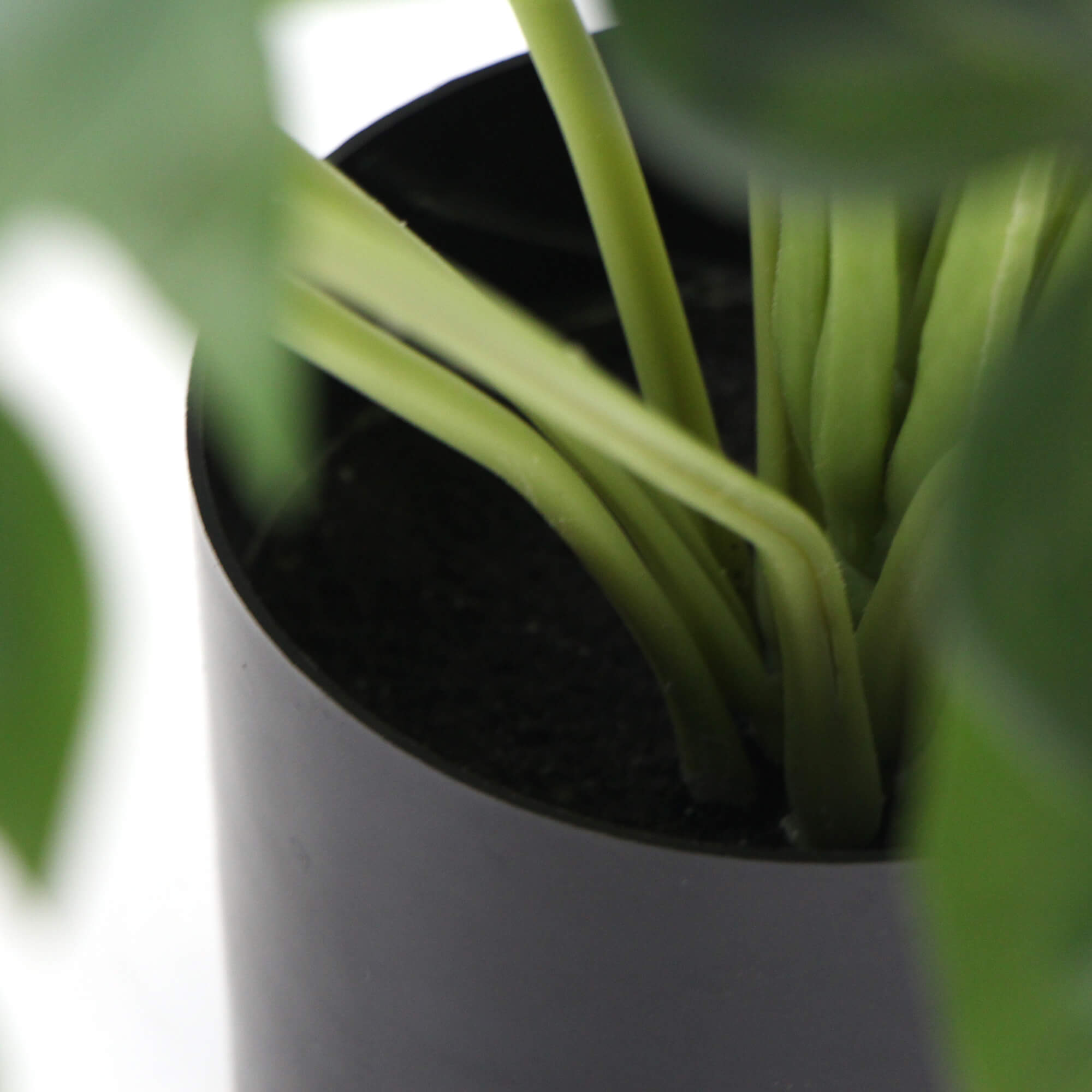 Dense Potted Artificial Split Philodendron Plant With Real Touch Leaves 50cm - VogueDecor.au