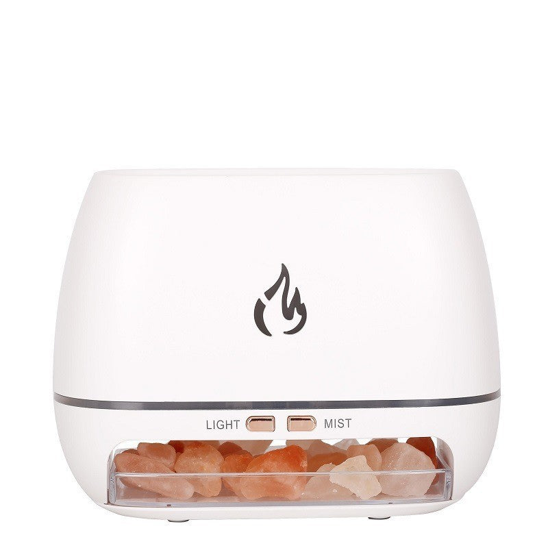 White LED Flame Aromatherapy Diffuser with Humidifier - Ambient Light Essential Oil Diffuser - VogueDecor.au