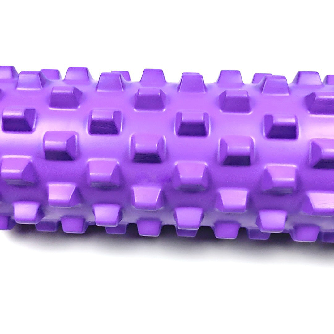 Colorful Hollow Yoga Foam Roller 45cm – Colorful Wolf Tooth Design Muscle Relaxation Massage Stick for Fitness and Sports - VogueDecor.au
