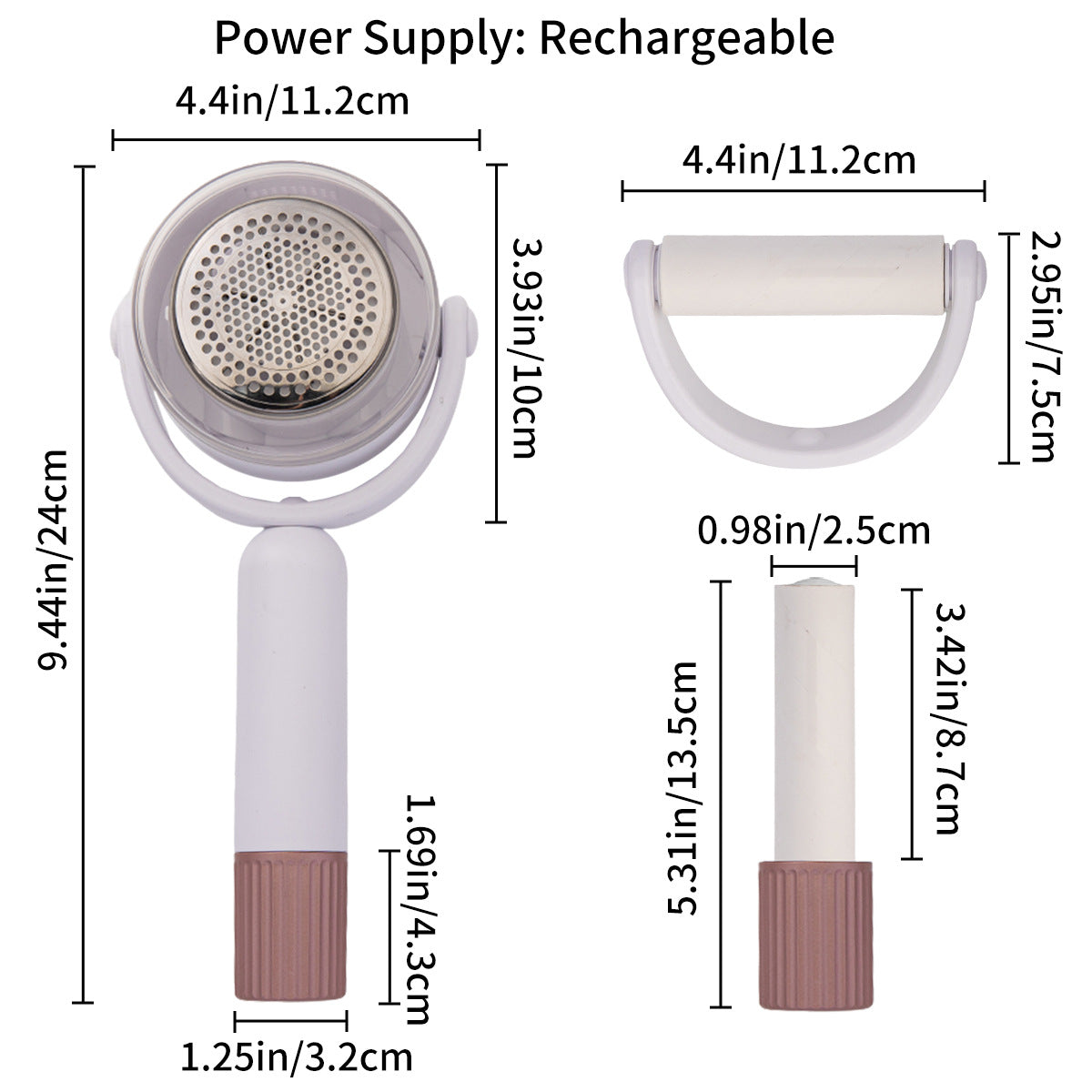 2-in-1 Fabric Shaver & Sticky Roller - USB Rechargeable Lint Remover - VogueDecor.au
